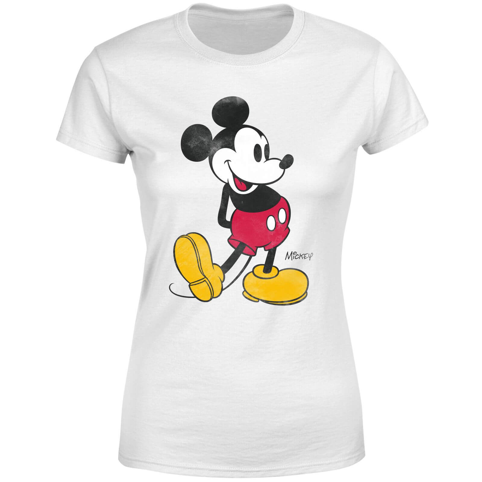 

Disney Mickey Mouse Classic Kick Women's T-Shirt - White - XXL - Bianco