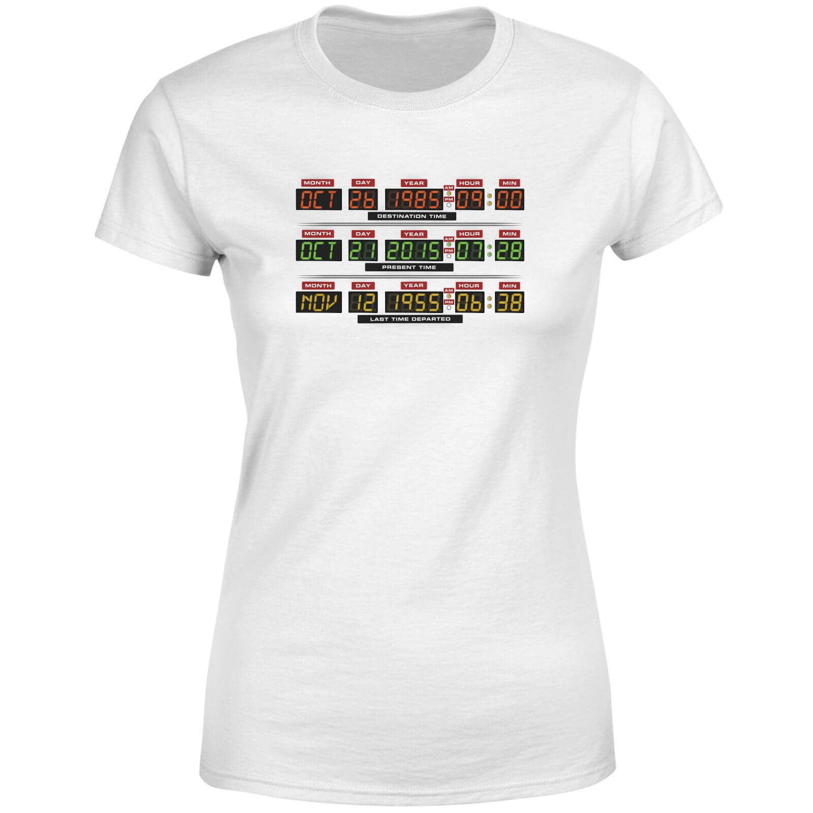 

Back To The Future Destination Clock Women's T-Shirt - White - M - Bianco