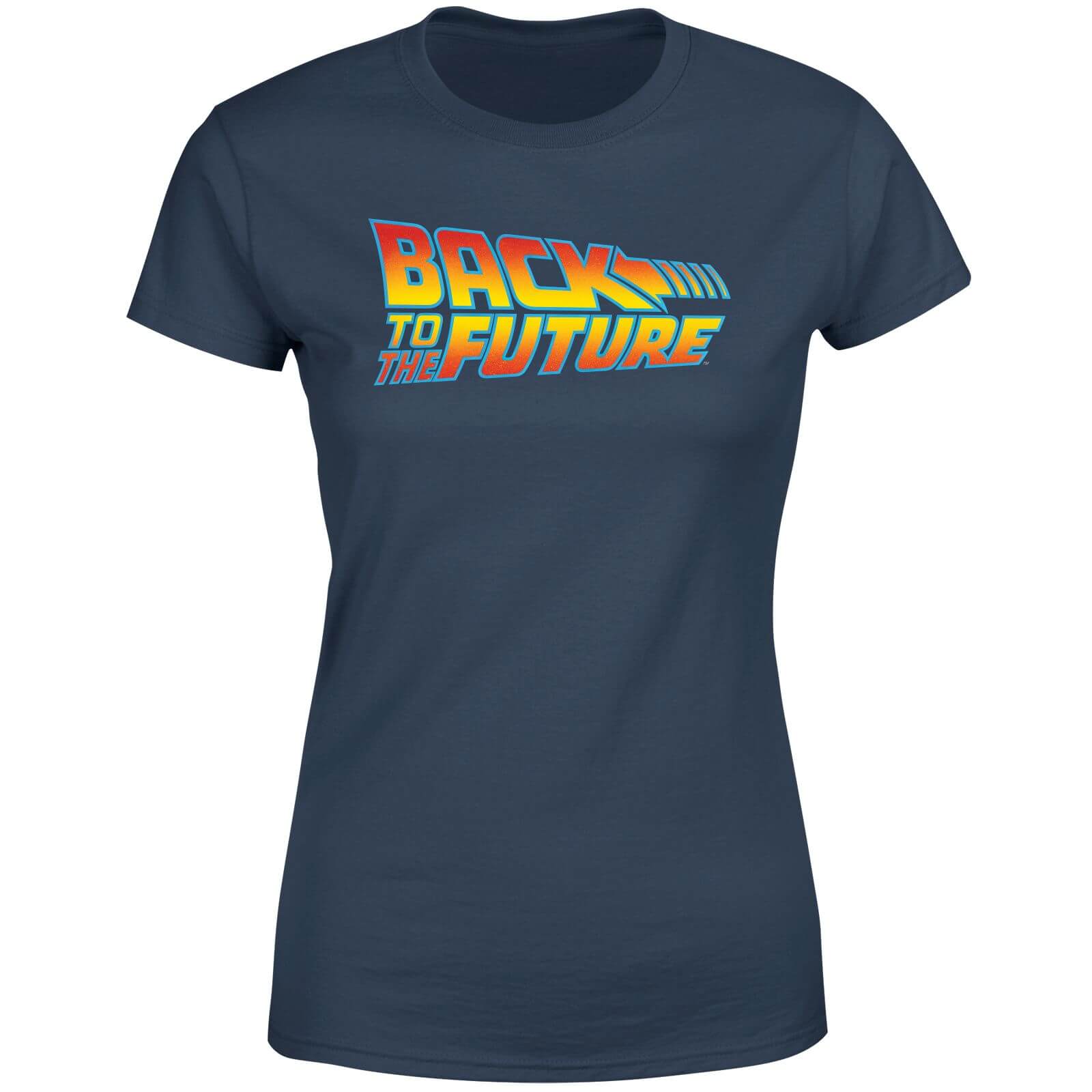 

Back To The Future Classic Logo Women's T-Shirt - Navy - XS - Blu Navy