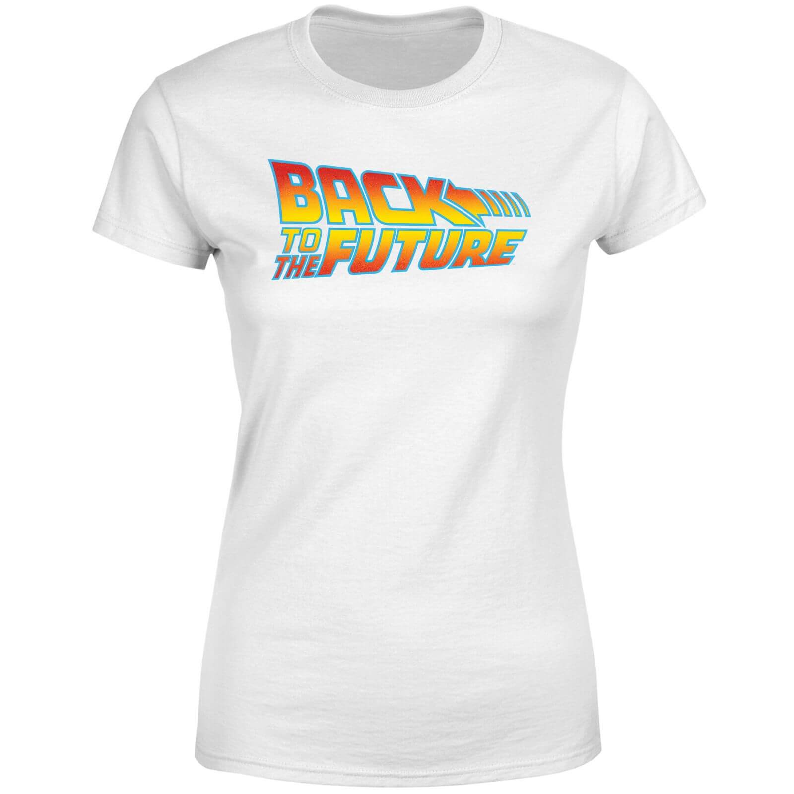 

Back To The Future Classic Logo Women's T-Shirt - White - XS - Bianco