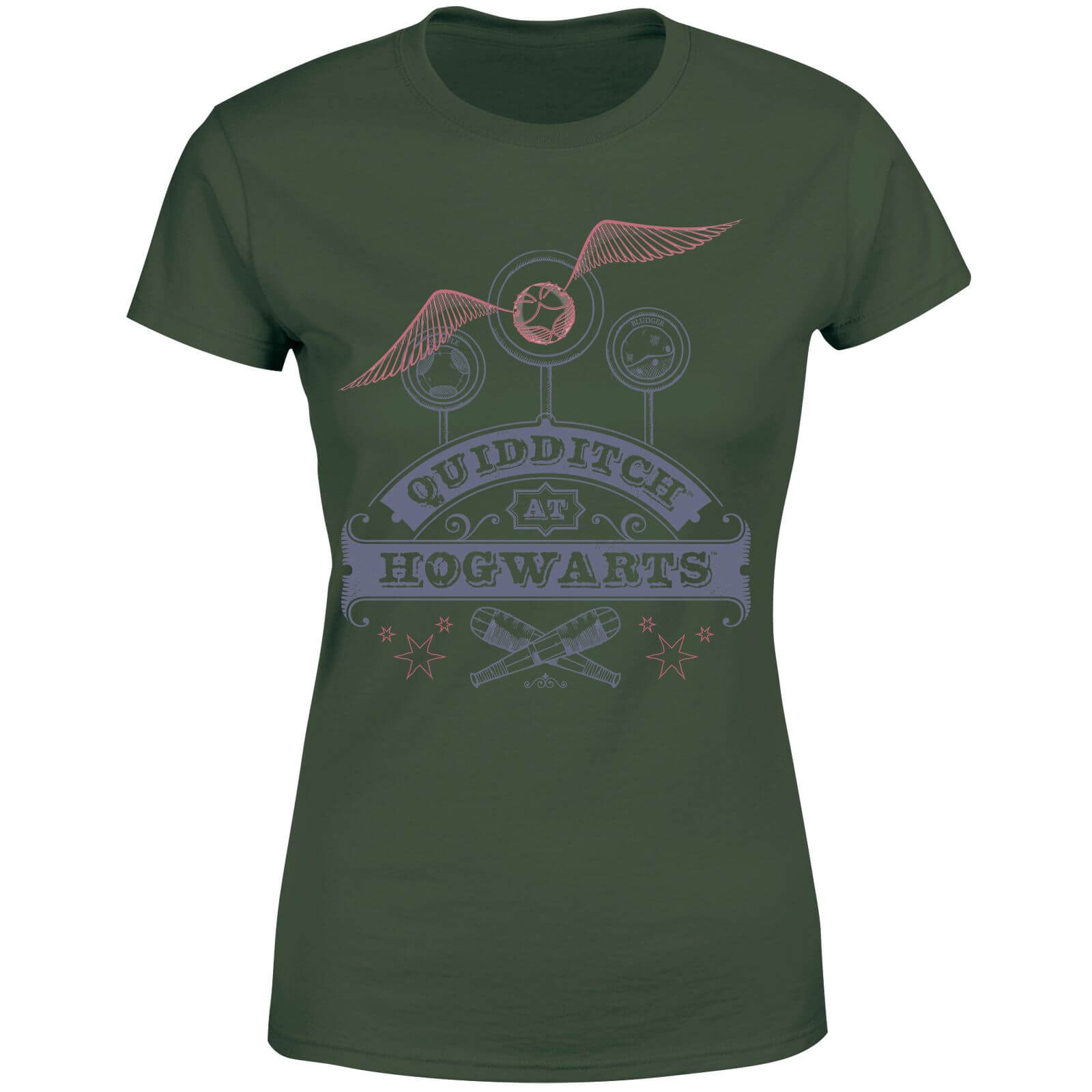 Harry Potter Quidditch At Hogwarts Women's T-Shirt - Green - XXL - Verde