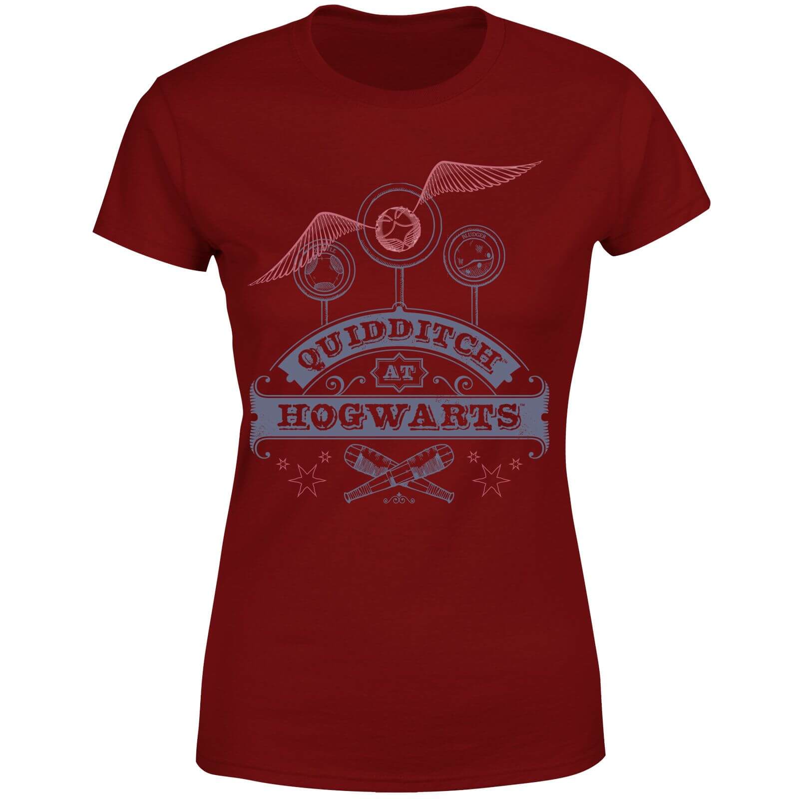 

Harry Potter Quidditch At Hogwarts Women's T-Shirt - Burgundy - L - Burgundy