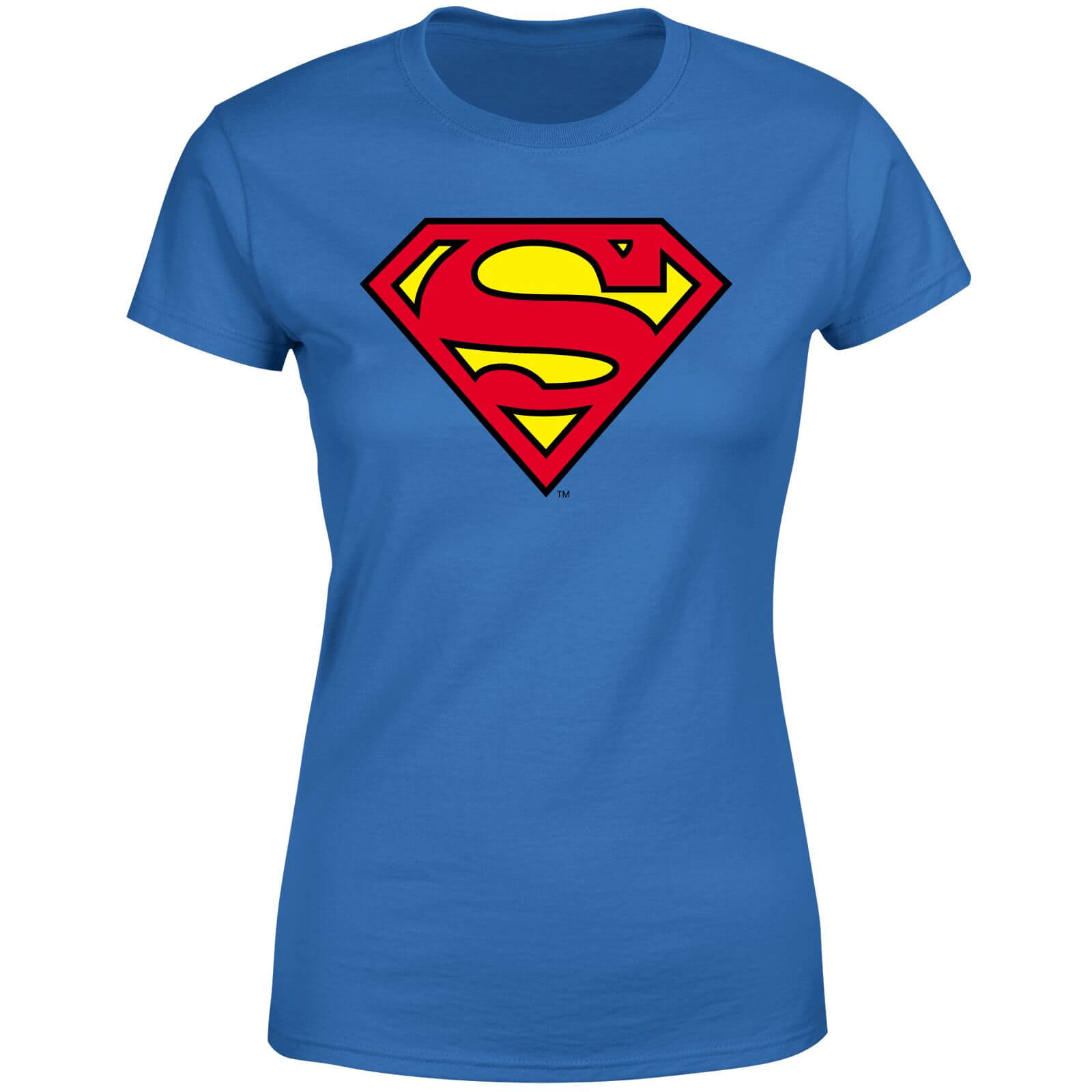 Official Superman Shield Women's T-Shirt - Blue - M - Blue