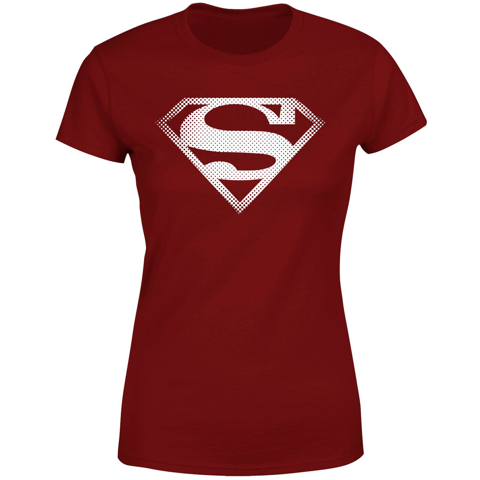 Superman Spot Logo Women's T-Shirt - Burgundy - XXL - Burgundy
