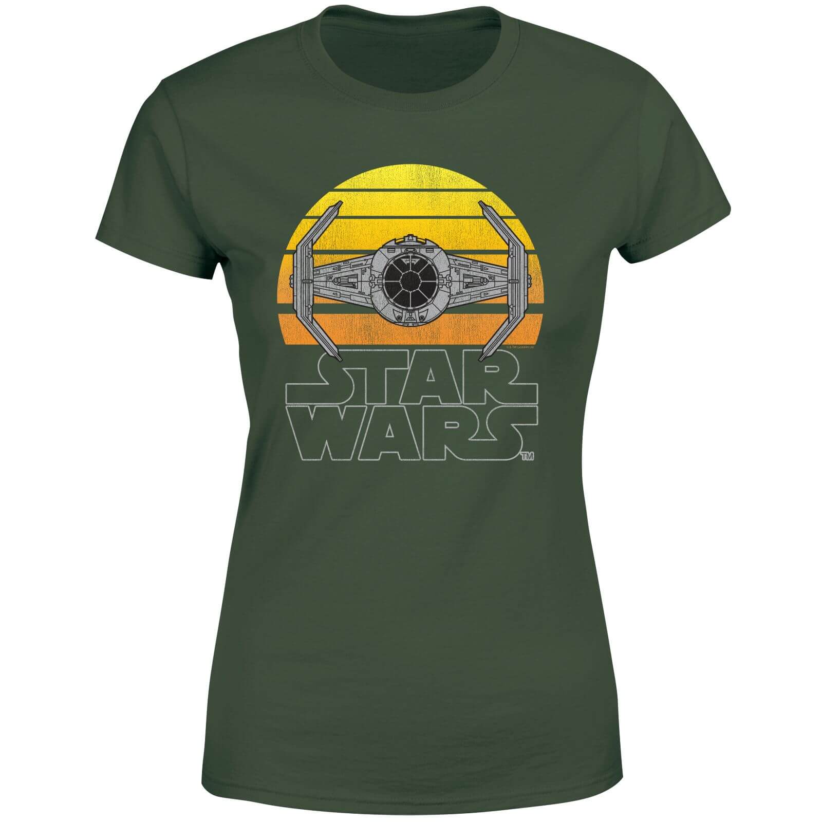 Star Wars Classic Sunset Tie Women's T-Shirt - Green - S - Green