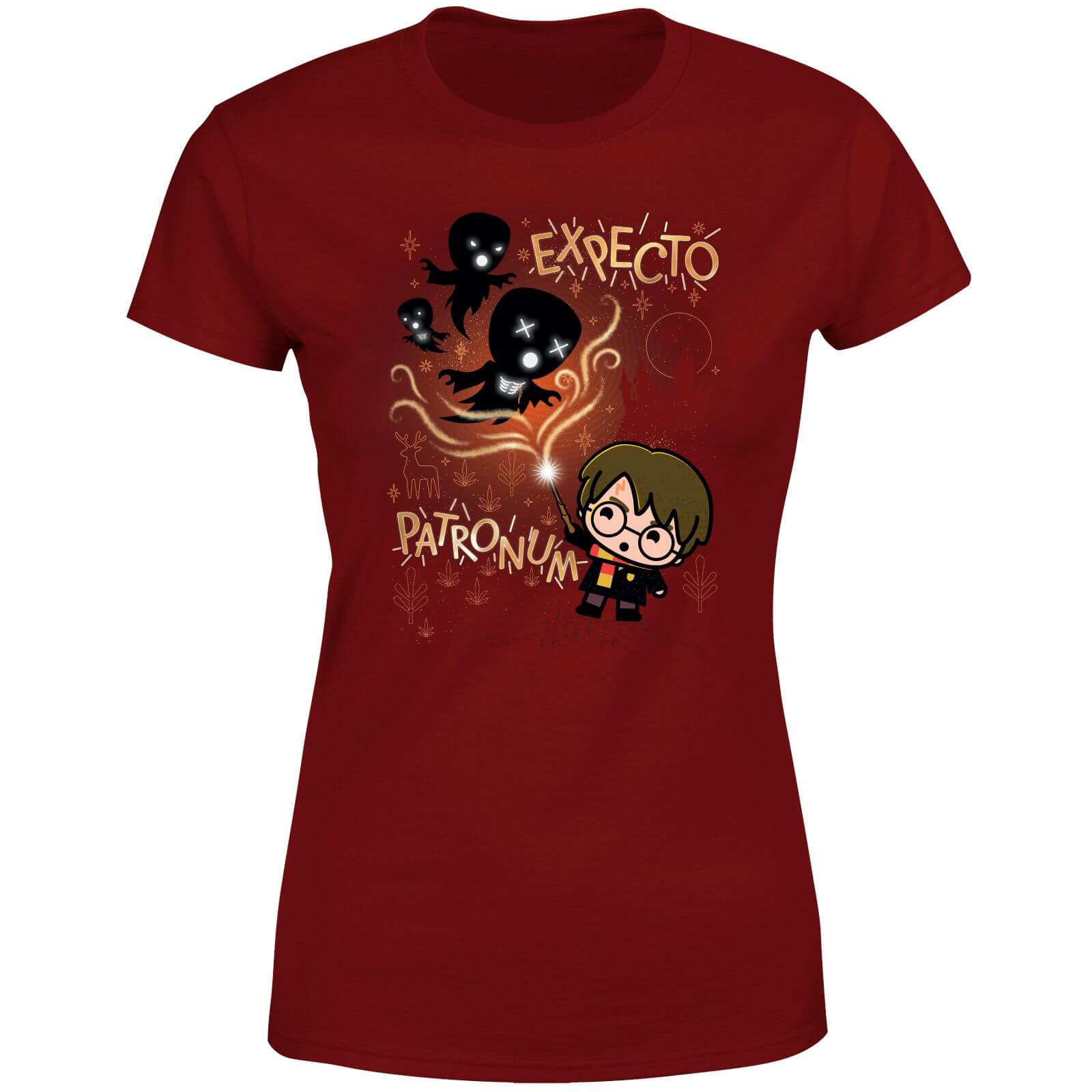 Harry Potter Kids Expecto Patronum Women's T-Shirt - Burgundy - S - Burgundy