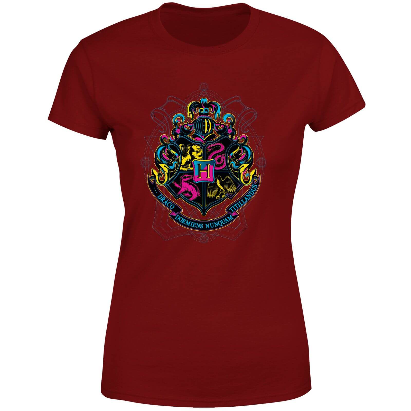 

Harry Potter Hogwarts Neon Crest Women's T-Shirt - Burgundy - XL - Burgundy