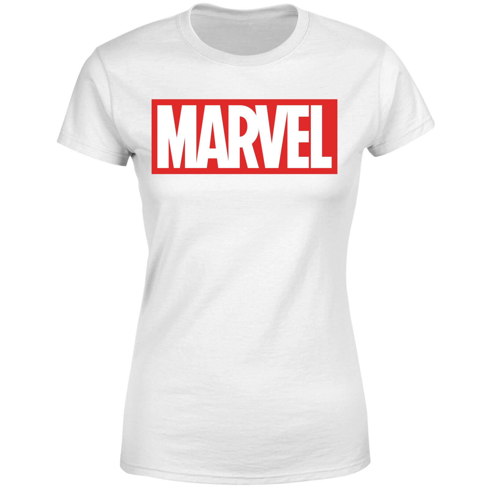 Marvel Logo Women’s T-Shirt – White – XS – Weiß