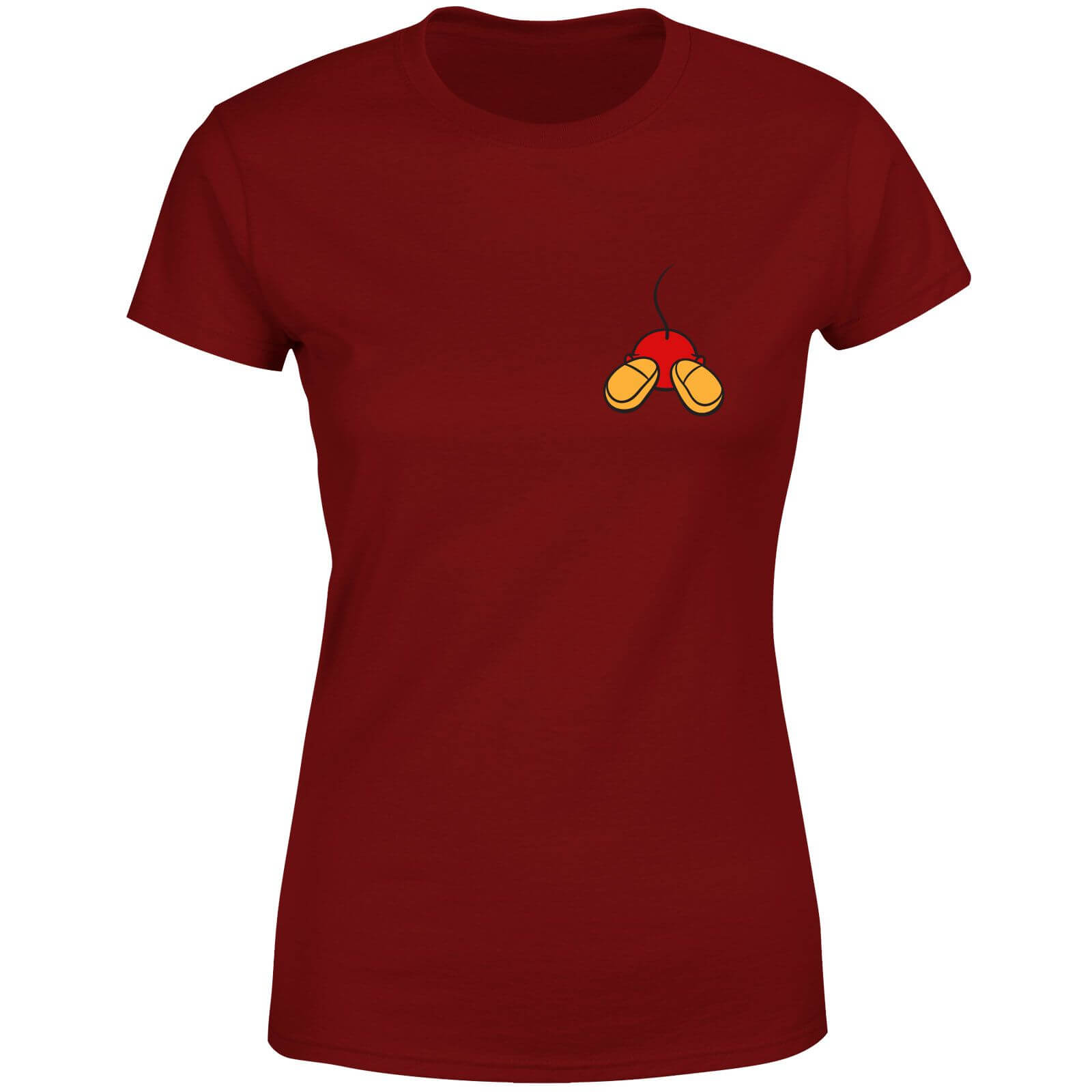 Disney Mickey Mouse Backside Women's T-Shirt - Burgundy - XXL - Burgundy