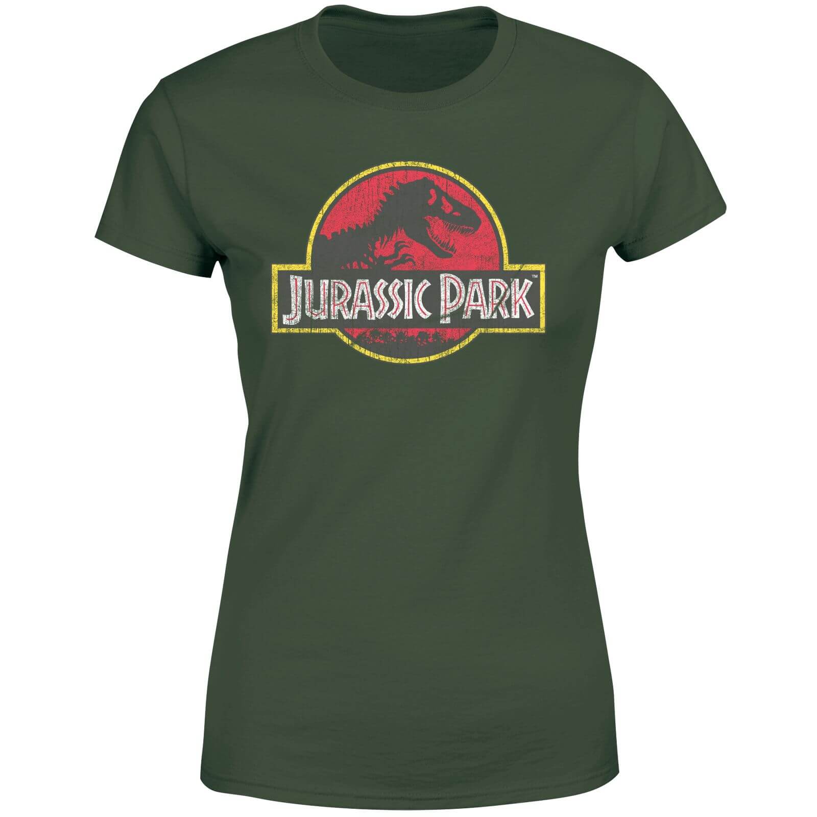 

Jurassic Park Logo Vintage Women's T-Shirt - Green - S - Verde