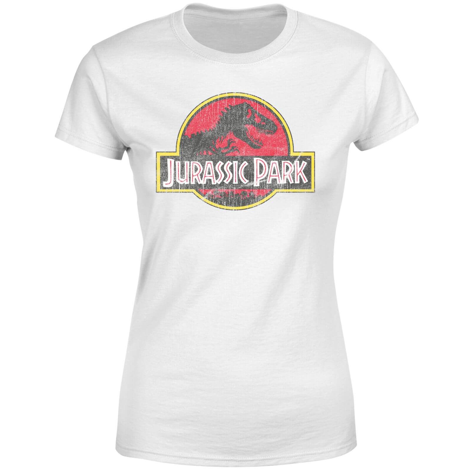 

Jurassic Park Logo Vintage Women's T-Shirt - White - 4XL - Bianco
