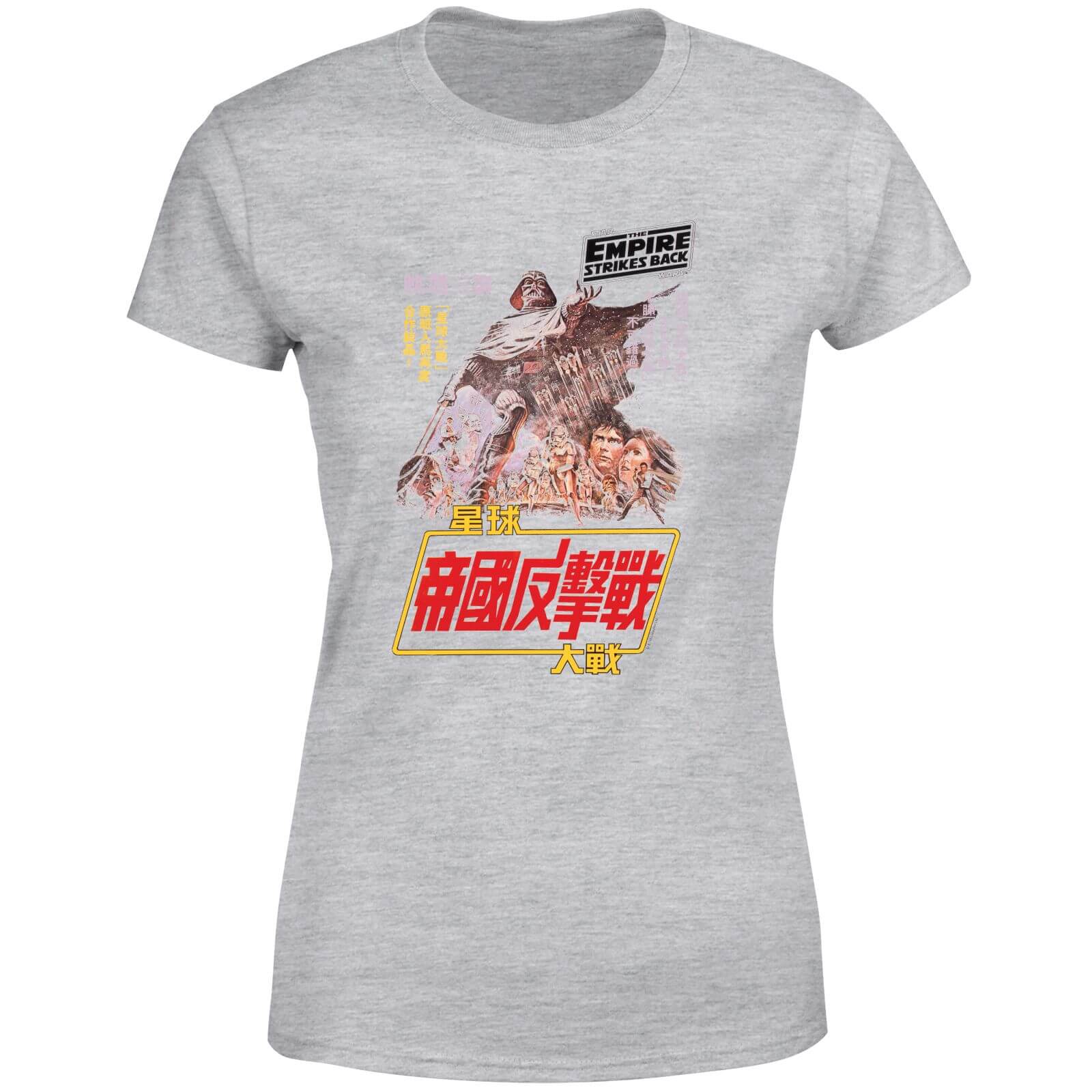 

Star Wars Empire Strikes Back Kanji Poster Women's T-Shirt - Grey - M - Grey