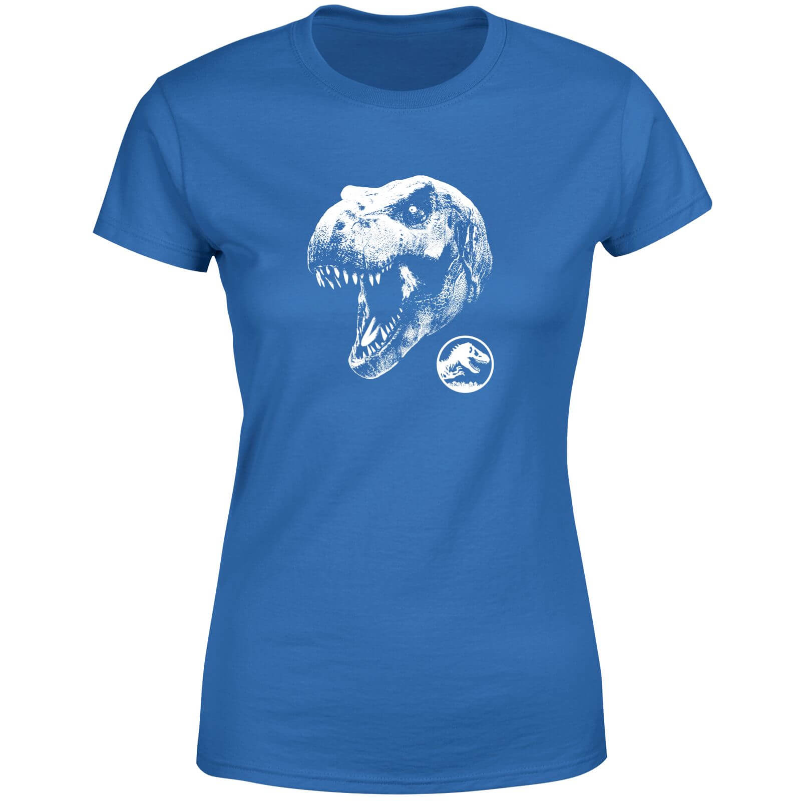 Jurassic Park T Rex Women's T-Shirt - Blue - L - Blue