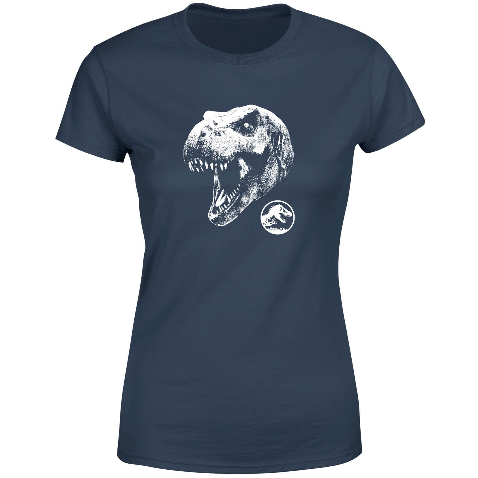 Jurassic Park T Rex Women's T-Shirt - Navy - XS - Navy