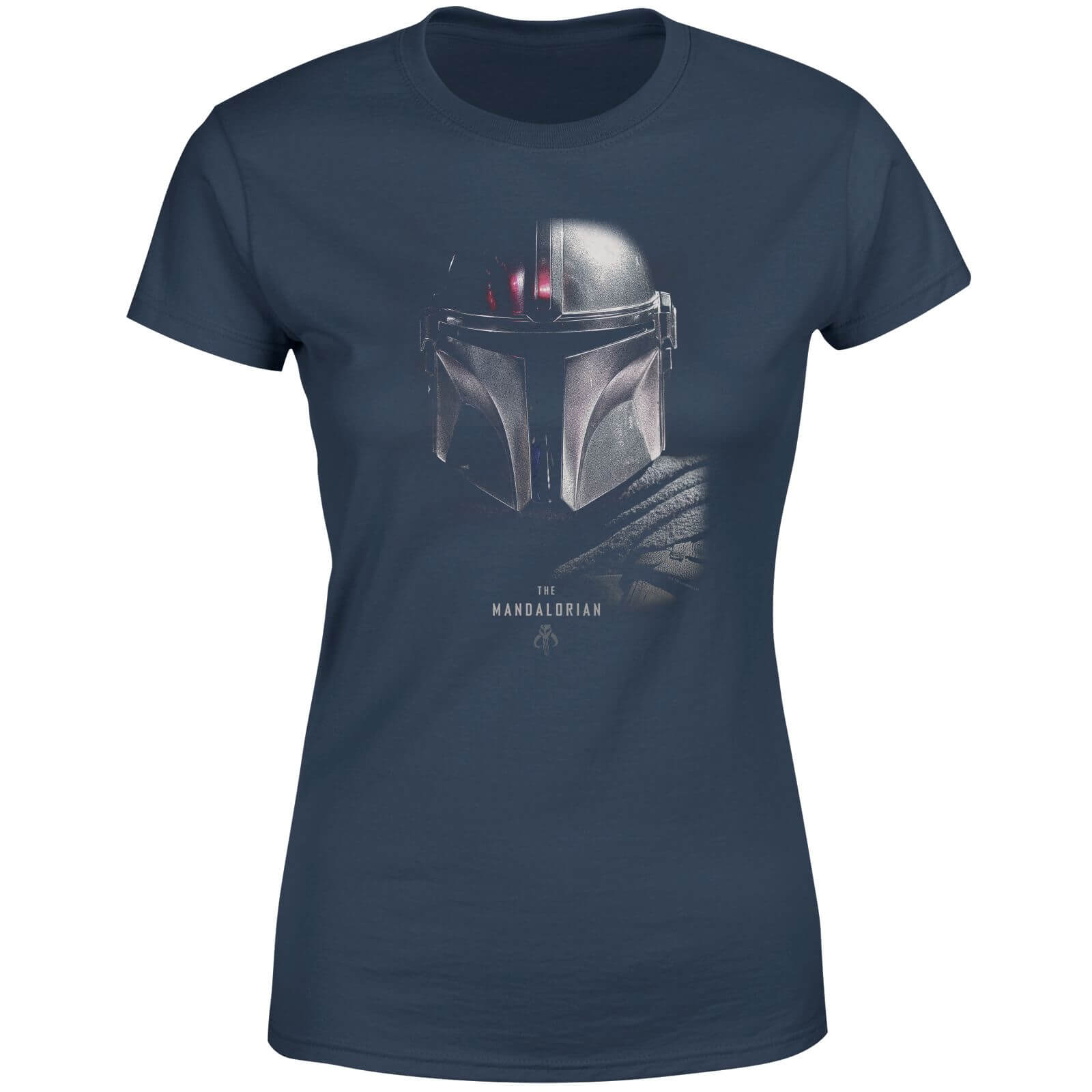 Star Wars The Mandalorian Poster Women's T-Shirt - Navy - L - Navy