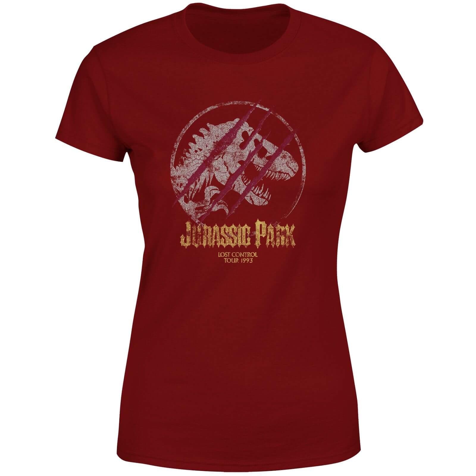 Jurassic Park Lost Control Women's T-Shirt - Burgundy - XXL - Burgundy