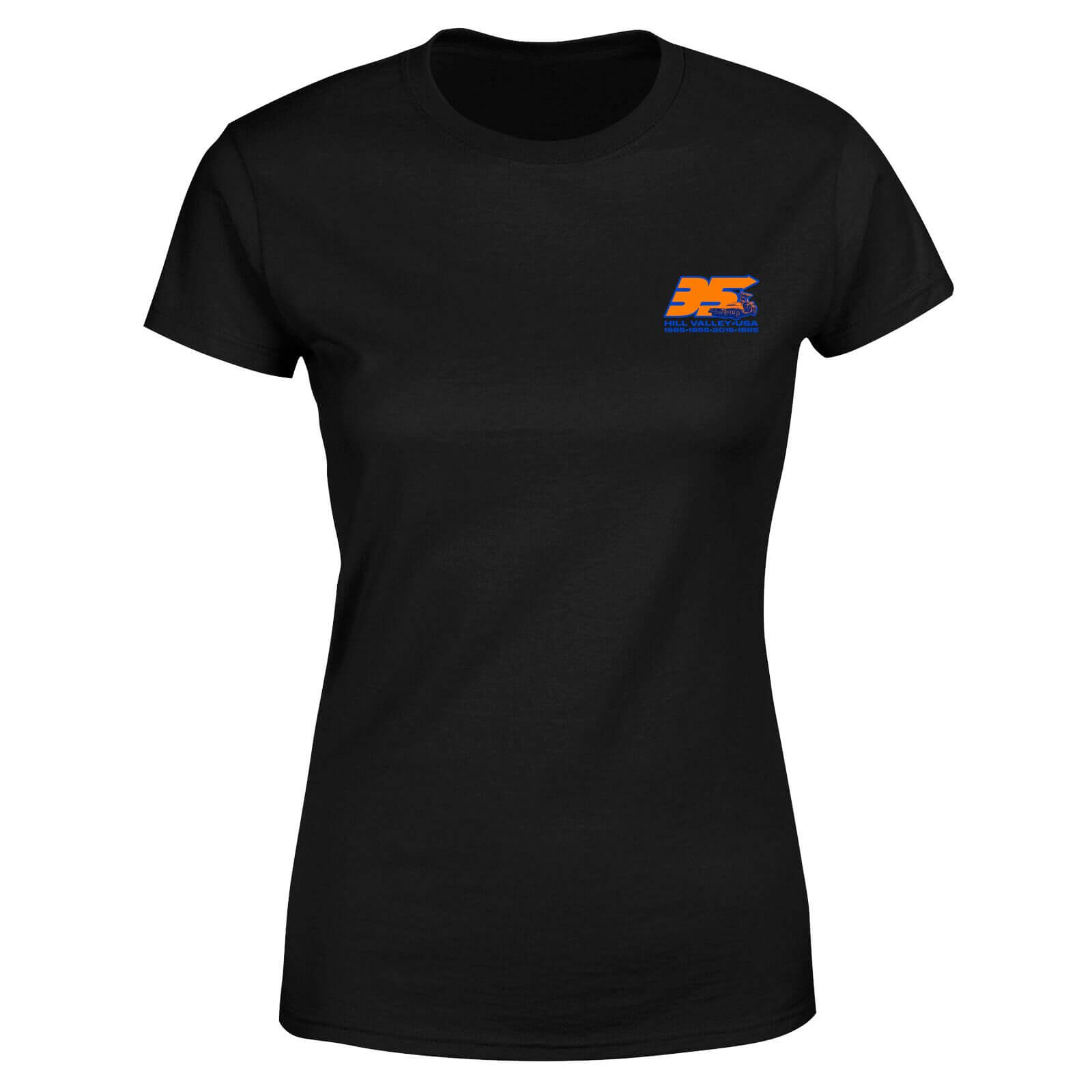 

Back To The Future 35 Hill Valley Front Women's T-Shirt - Black - L - Nero