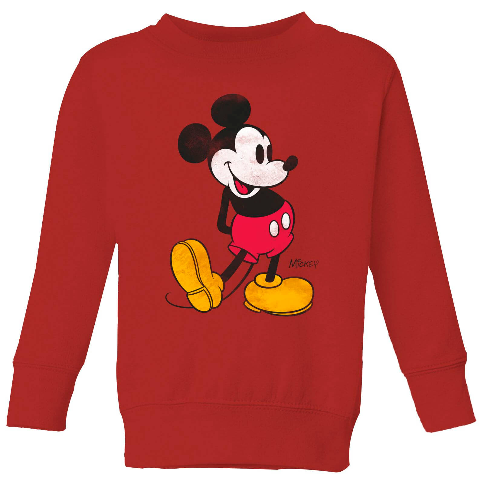 

Disney Mickey Mouse Classic Kick Kids' Sweatshirt - Red - 3-4 Anni - Rosso