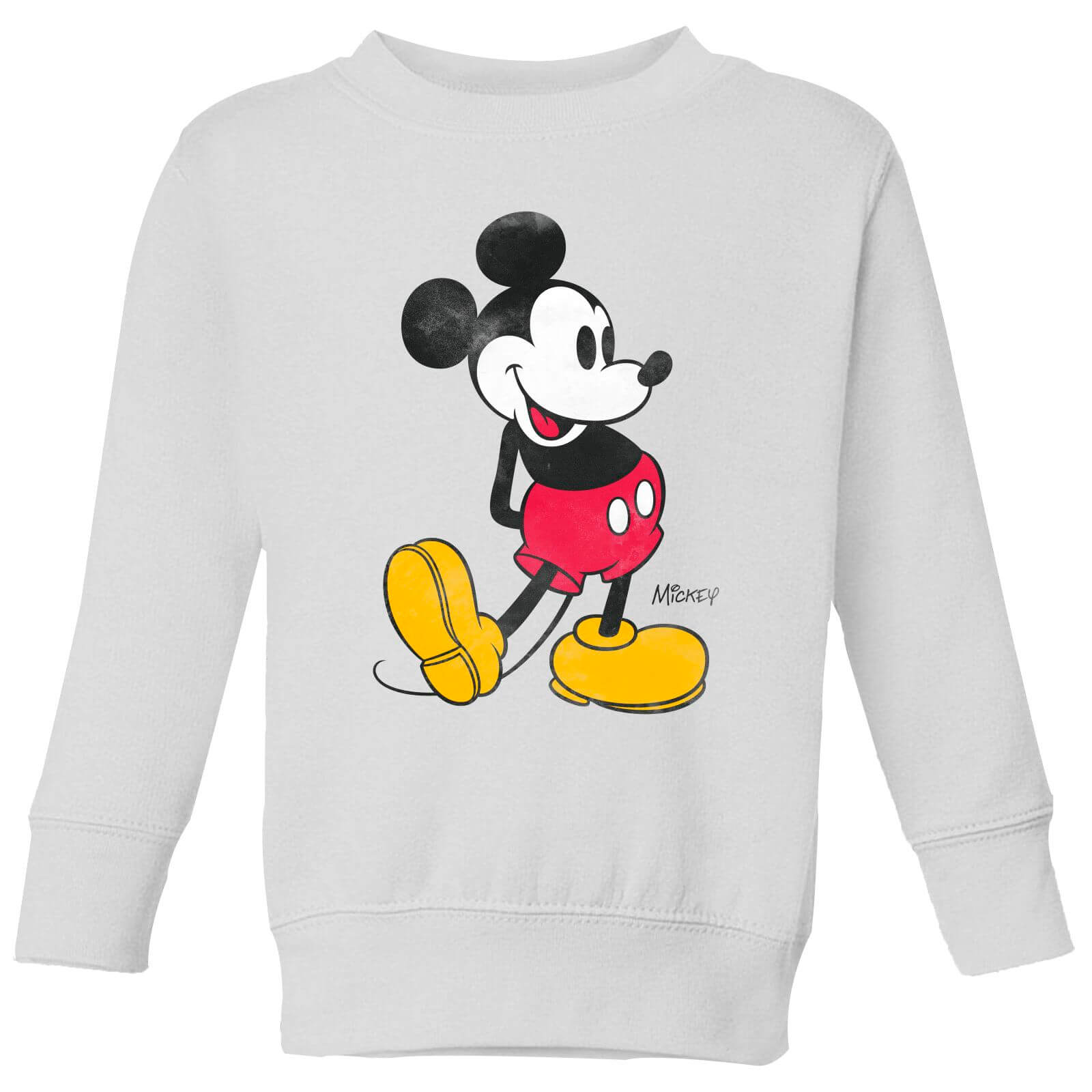 

Disney Mickey Mouse Classic Kick Kids' Sweatshirt - White - 3-4 Anni - Bianco