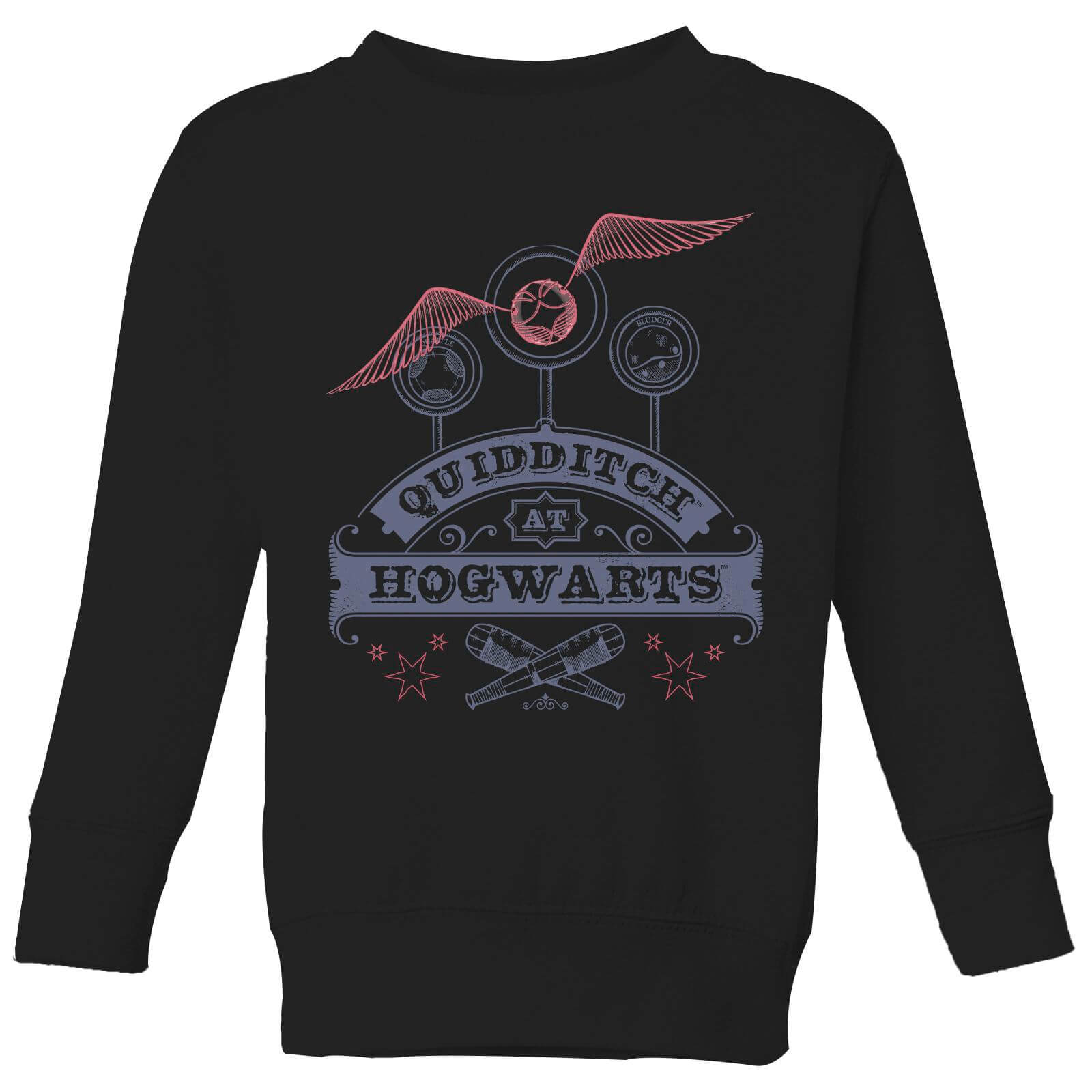 Harry Potter Quidditch At Hogwarts Kids' Sweatshirt - Black - 9-10 Years - Black