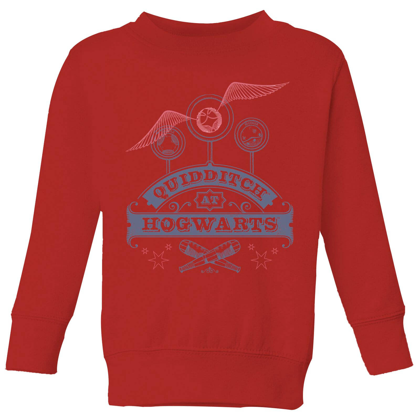

Harry Potter Quidditch At Hogwarts Kids' Sweatshirt - Red - 3-4 Anni - Rosso