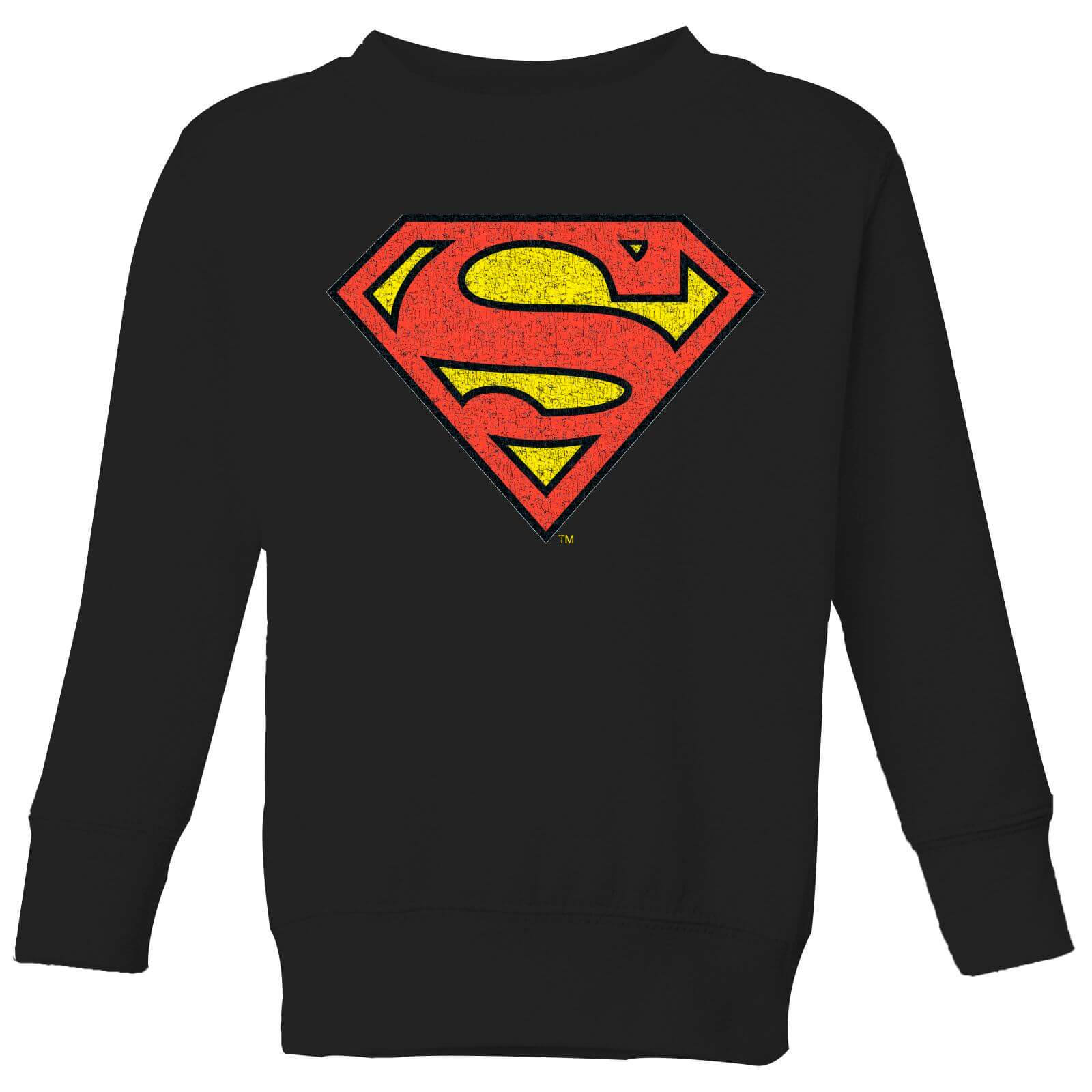 

Official Superman Crackle Logo Kids' Sweatshirt - Black - 3-4 Anni - Nero