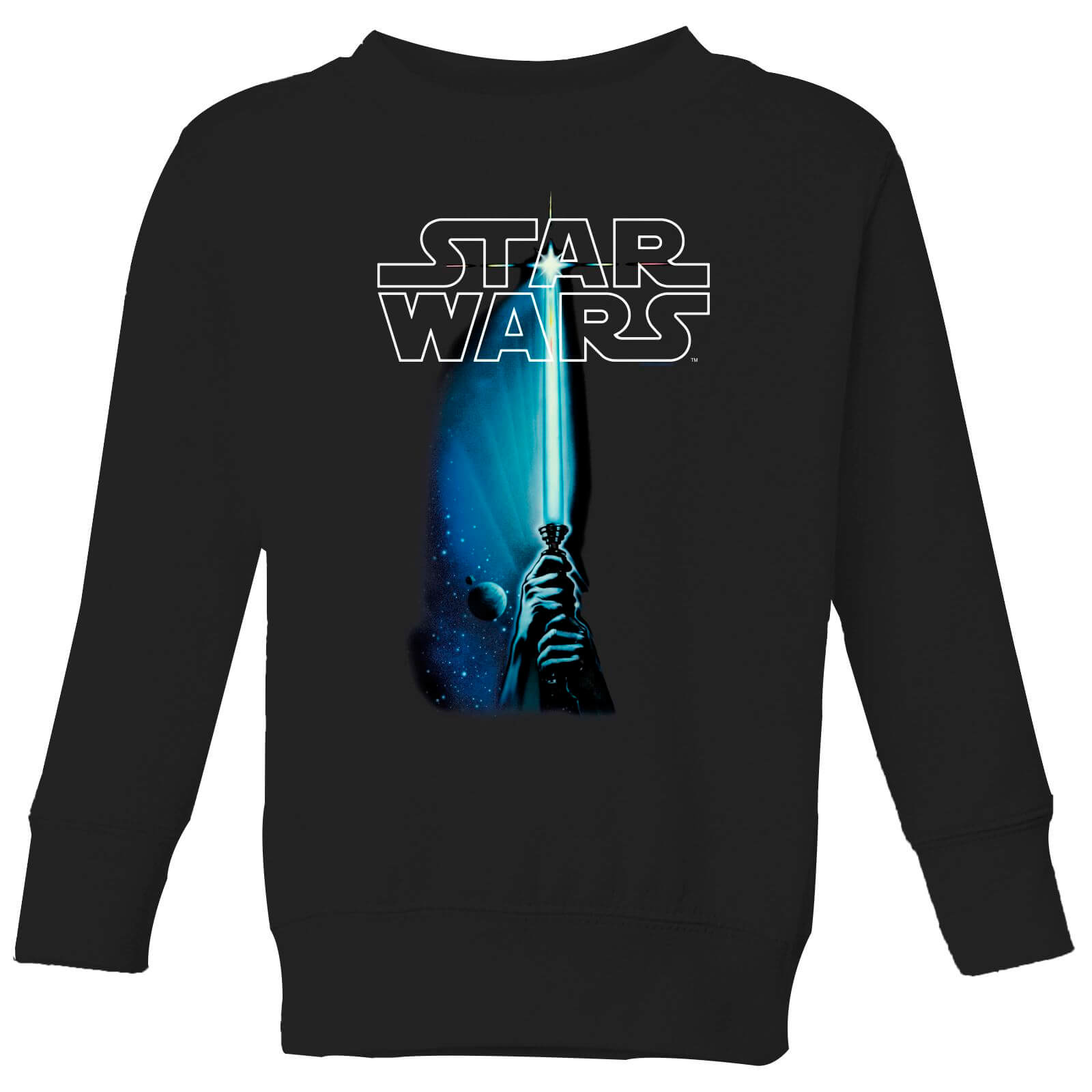 

Star Wars Classic Lightsaber Kids' Sweatshirt - Black - 5-6 Anni - Nero