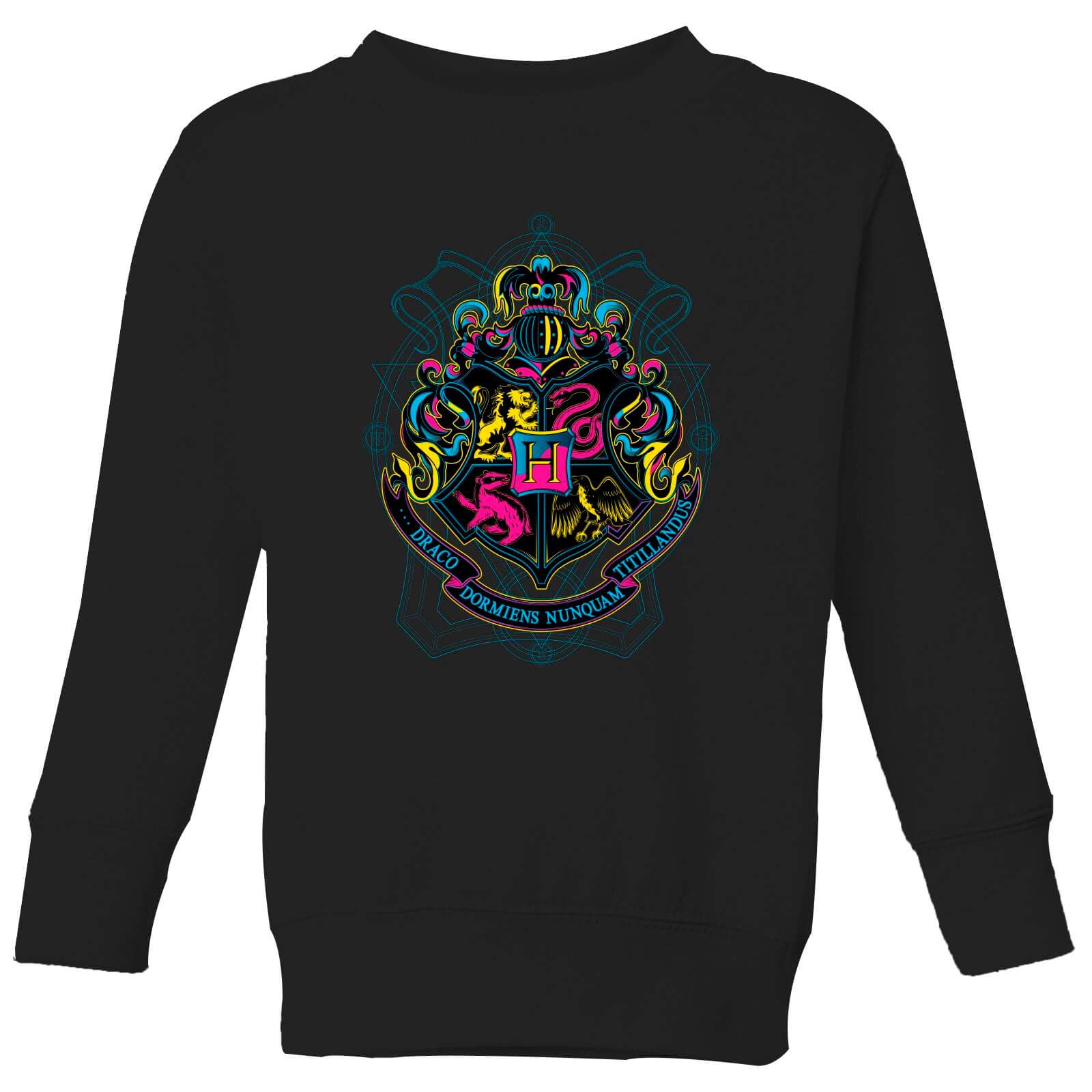 

Harry Potter Hogwarts Neon Crest Kids' Sweatshirt - Black - 3-4 Anni - Nero