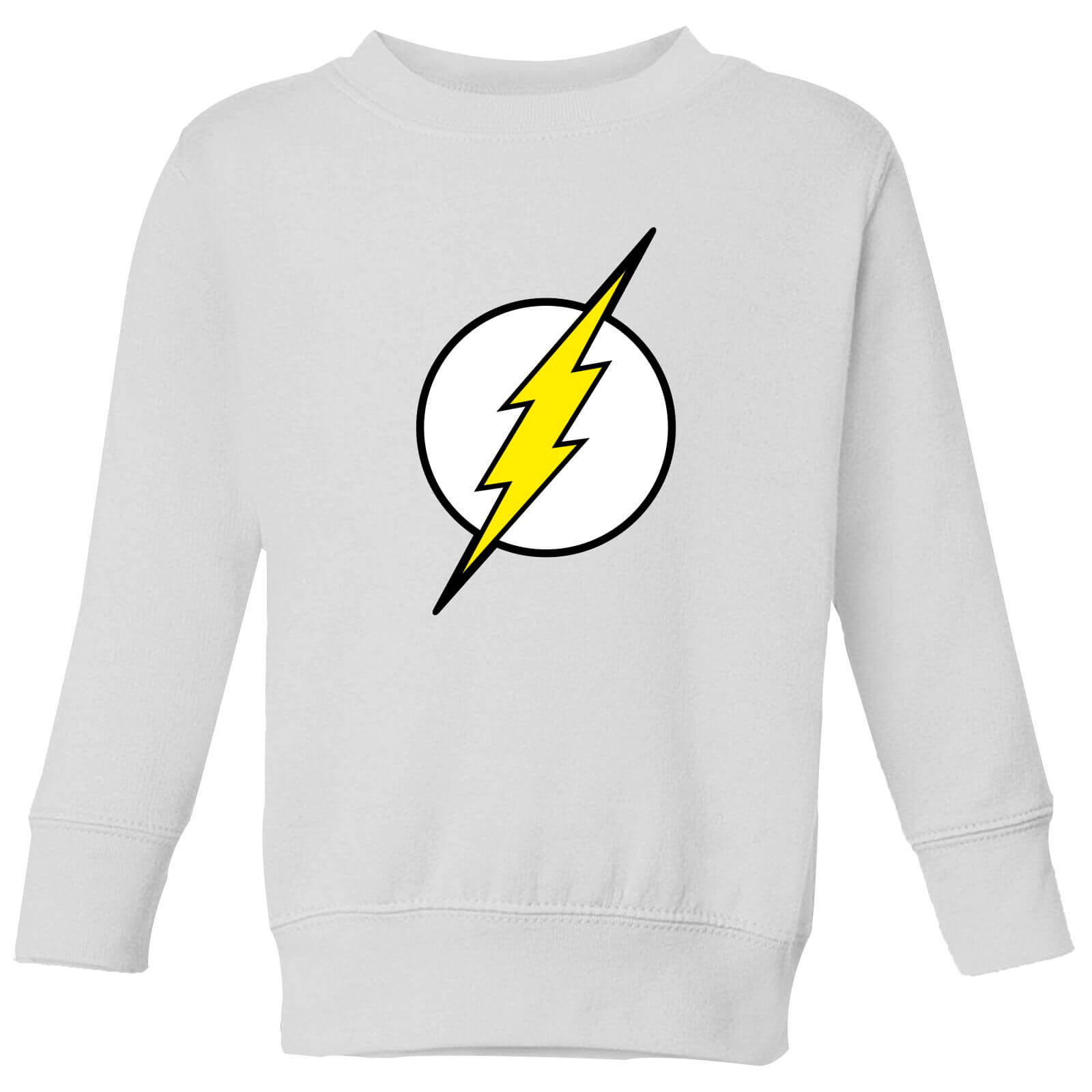 

Justice League Flash Logo Kids' Sweatshirt - White - 5-6 Anni - Bianco