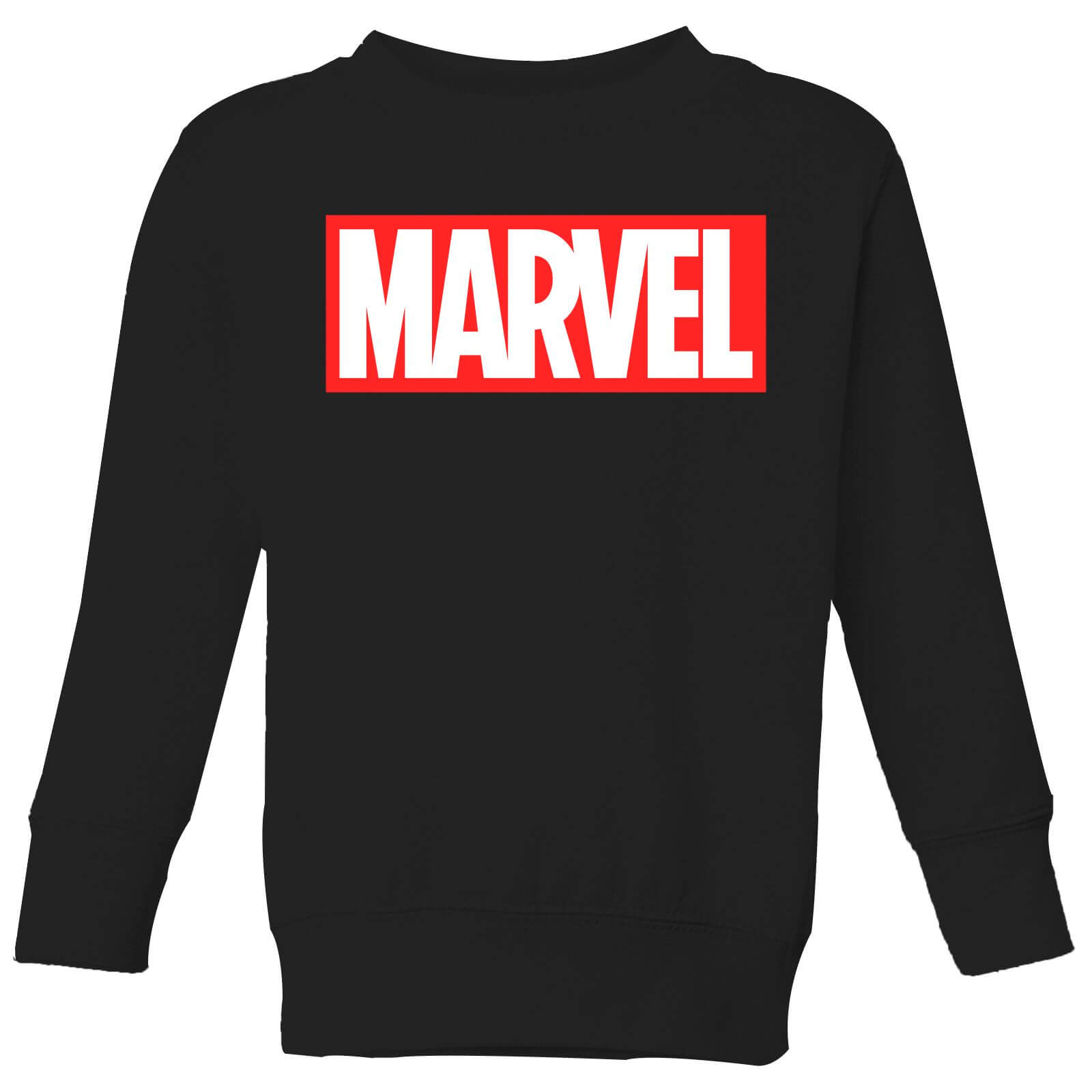 Marvel Logo Kids‘ Sweatshirt – Black – 3-4 Jahre – Schwarz