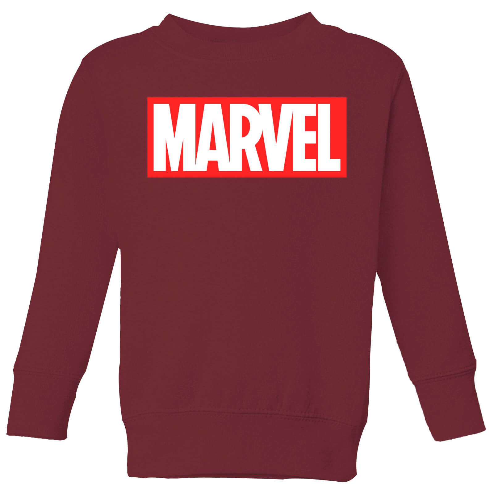 Marvel Logo Kids‘ Sweatshirt – Burgundy – 3-4 Jahre – Burgundy