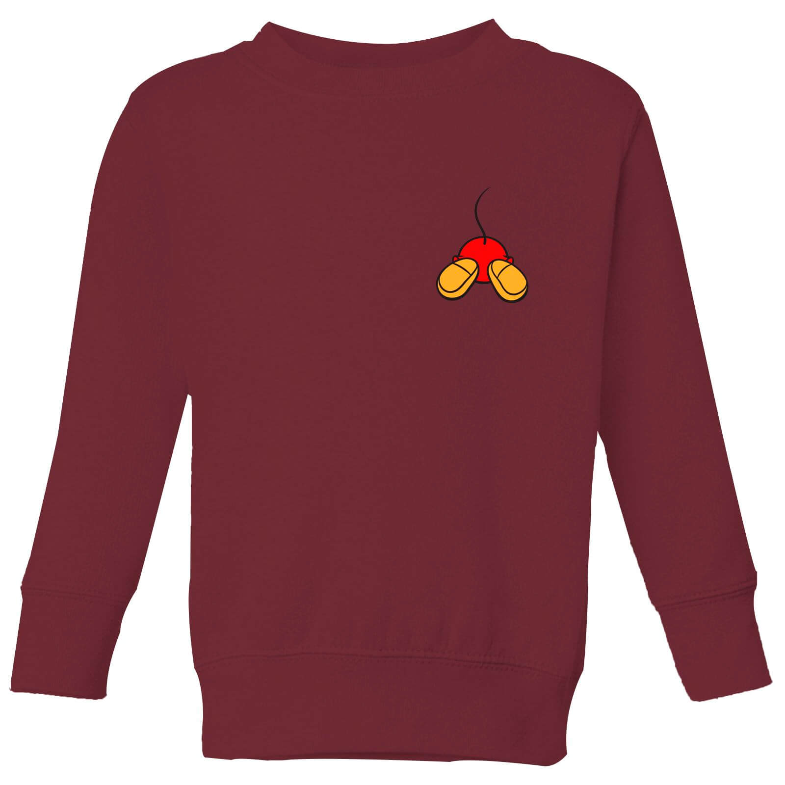 Disney Mickey Mouse Backside Kids' Sweatshirt - Burgundy - 5-6 Years - Burgundy