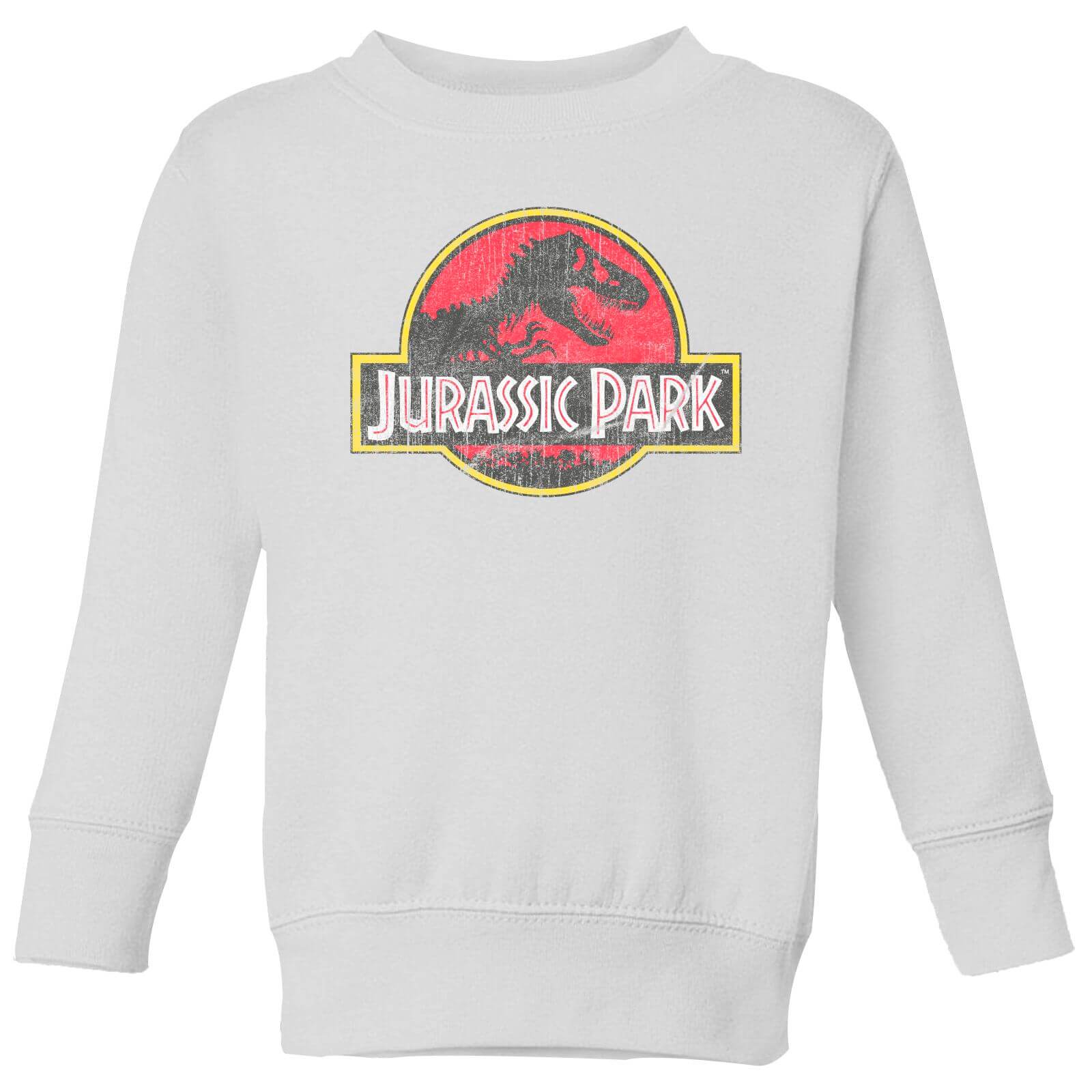 

Jurassic Park Logo Vintage Kids' Sweatshirt - White - 3-4 Anni - Bianco