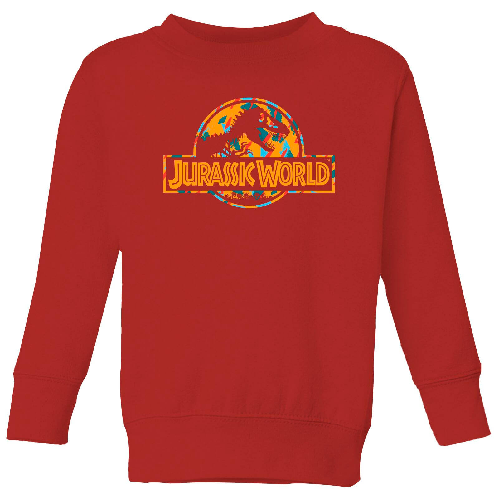 

Jurassic Park Logo Tropical Kids' Sweatshirt - Red - 3-4 Anni - Rosso