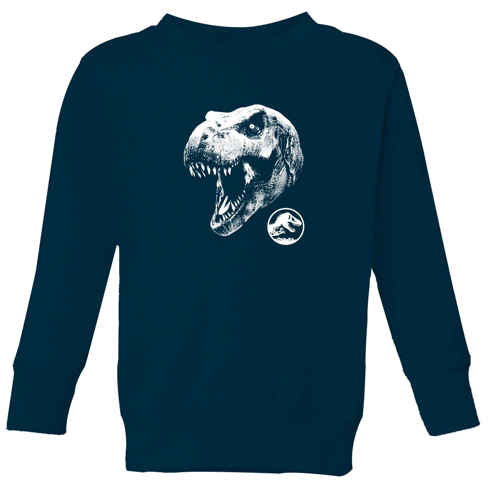 

Jurassic Park T Rex Kids' Sweatshirt - Navy - 3-4 Anni - Blu Navy