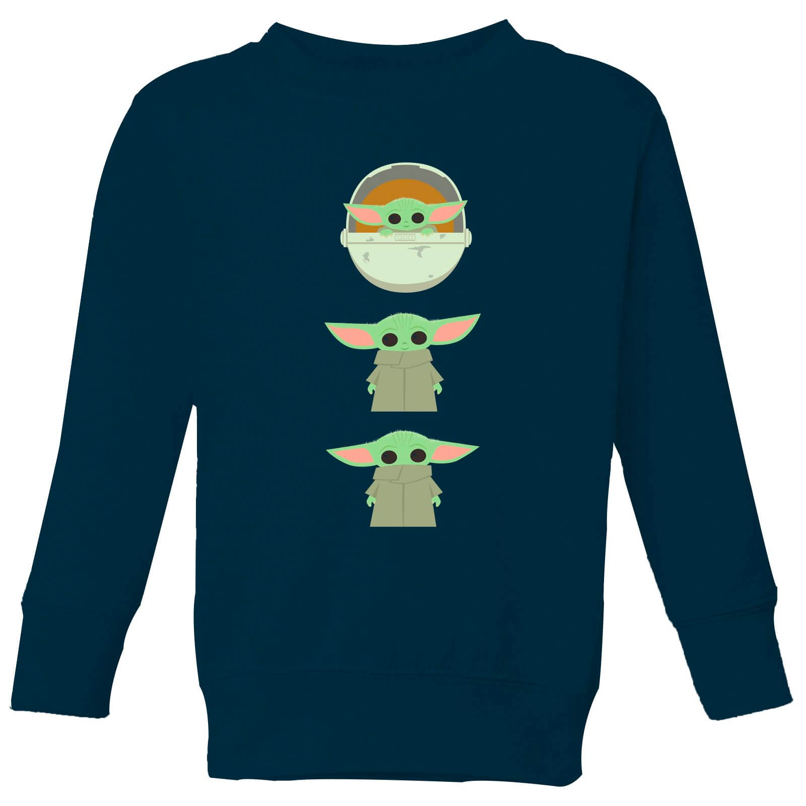 The Mandalorian The Child Poses Kids' Sweatshirt - Navy - 11-12 Years - Navy