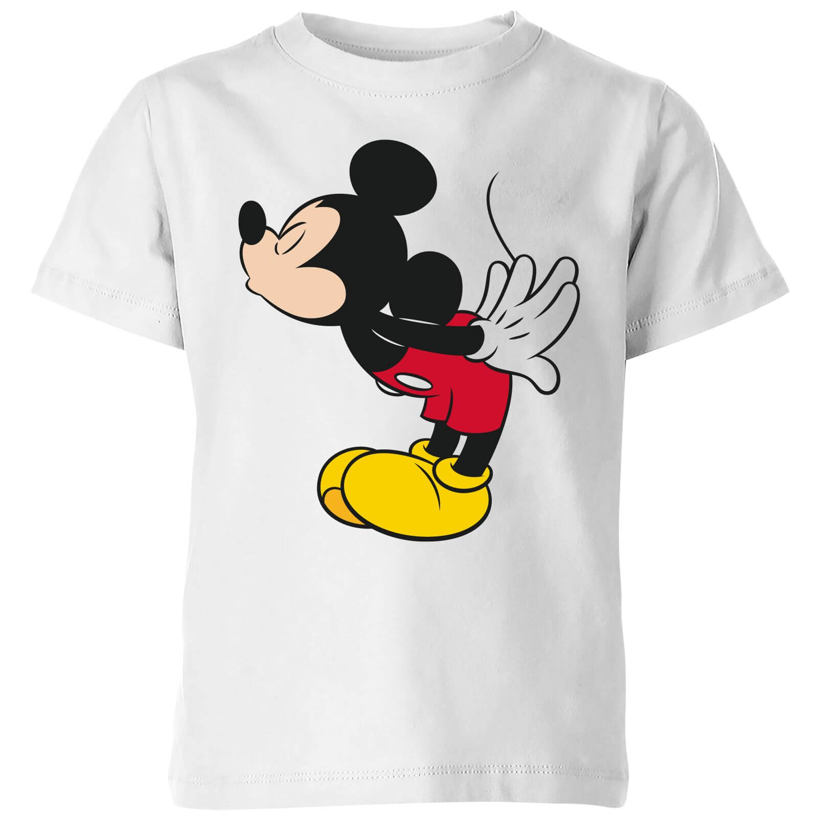 

Disney Mickey Mouse Mickey Split Kiss Kids' T-Shirt - White - 9-10 Anni - Bianco