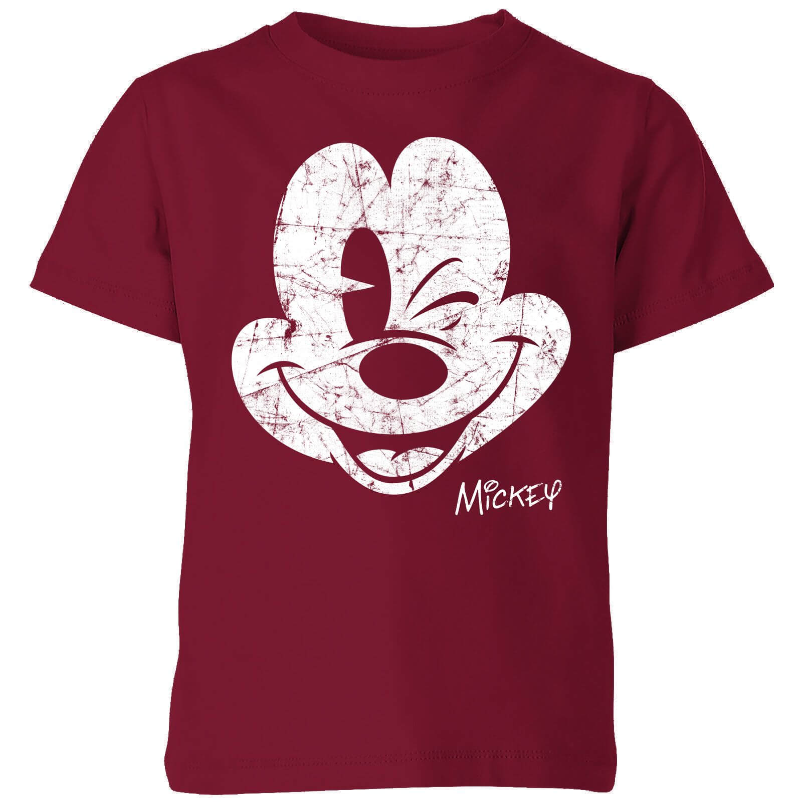 

Disney Mickey Mouse Worn Face Kids' T-Shirt - Burgundy - 3-4 Anni - Burgundy