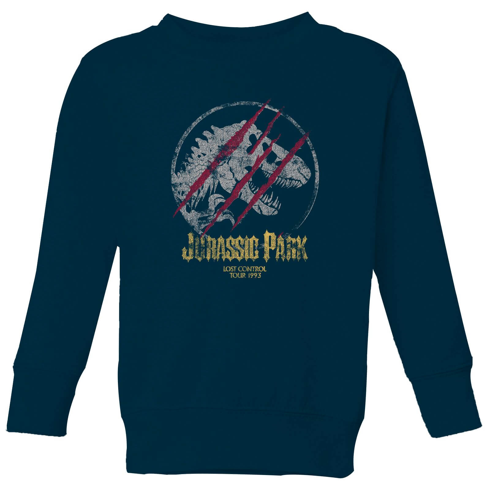 

Jurassic Park Lost Control Kids' Sweatshirt - Navy - 9-10 Anni - Blu Navy