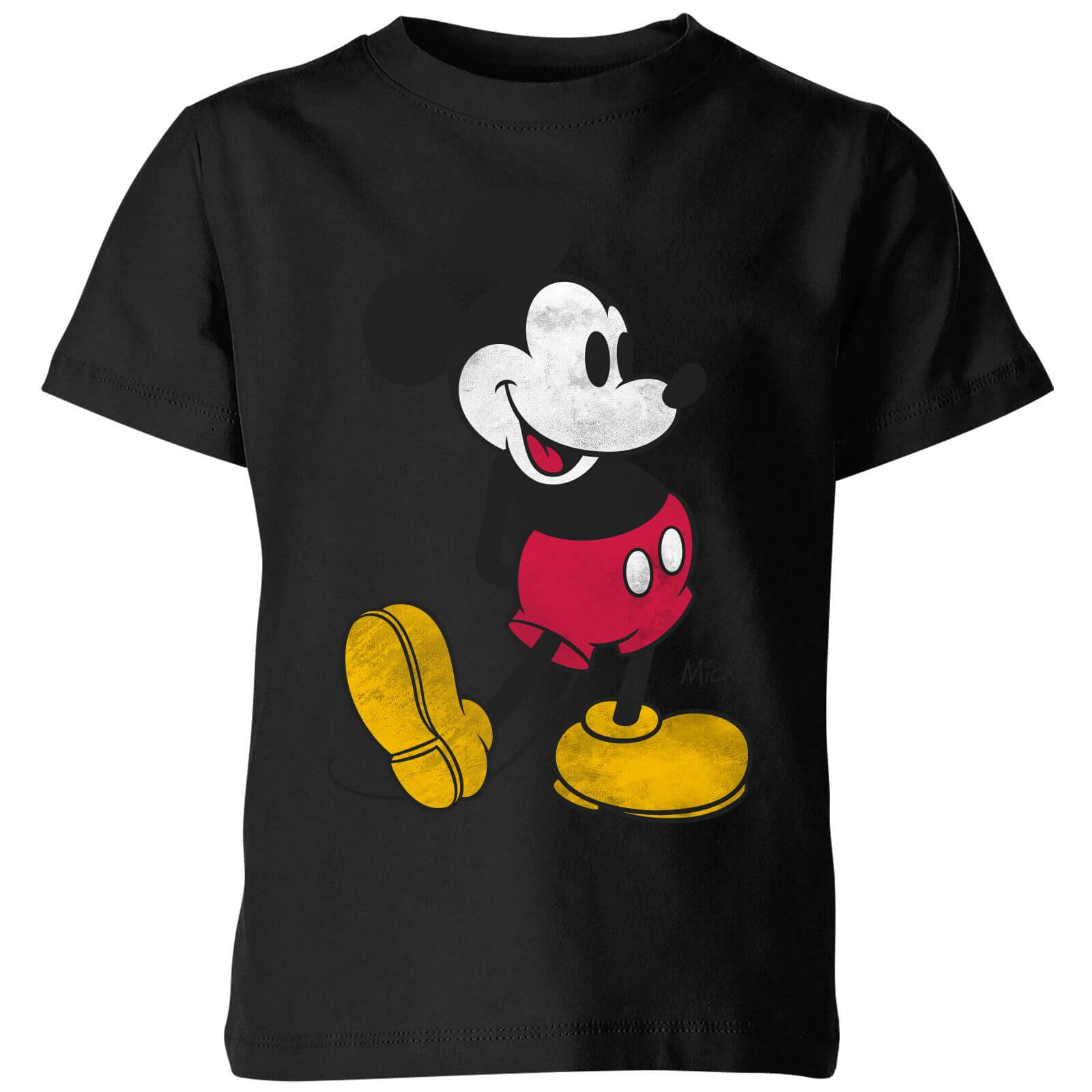 

Disney Mickey Mouse Classic Kick Kids' T-Shirt - Black - 3-4 Anni - Nero