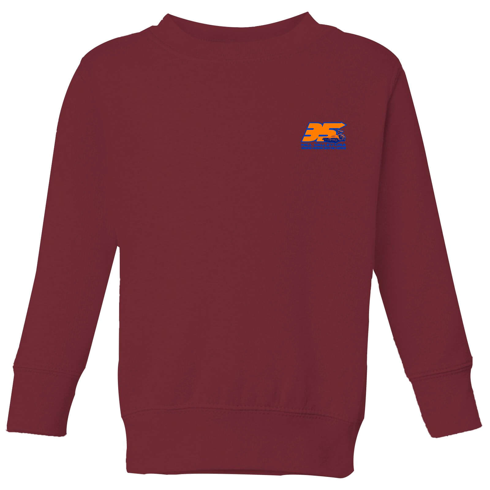 

Back To The Future 35 Hill Valley Front Kids' Sweatshirt - Burgundy - 7-8 Anni - Burgundy