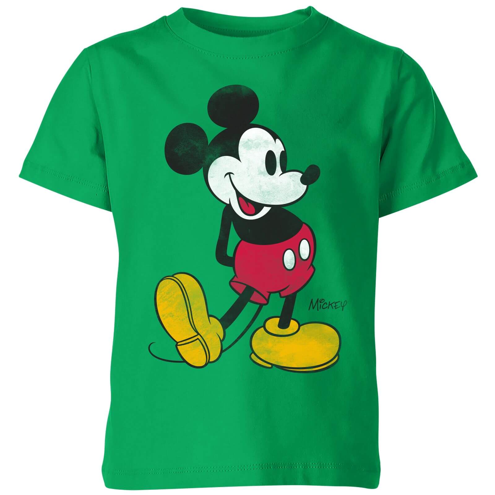 

Disney Mickey Mouse Classic Kick Kids' T-Shirt - Green - 3-4 Anni - Verde