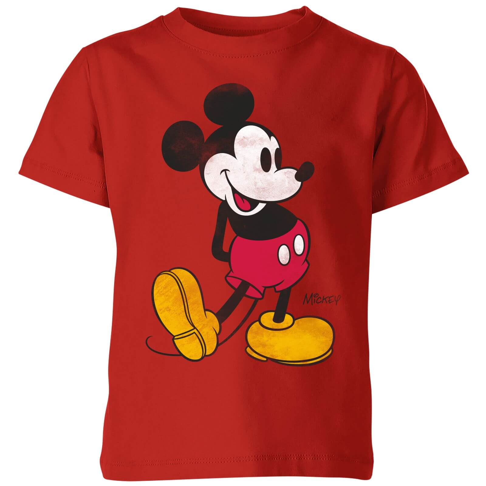 

Disney Mickey Mouse Classic Kick Kids' T-Shirt - Red - 3-4 Anni - Rosso