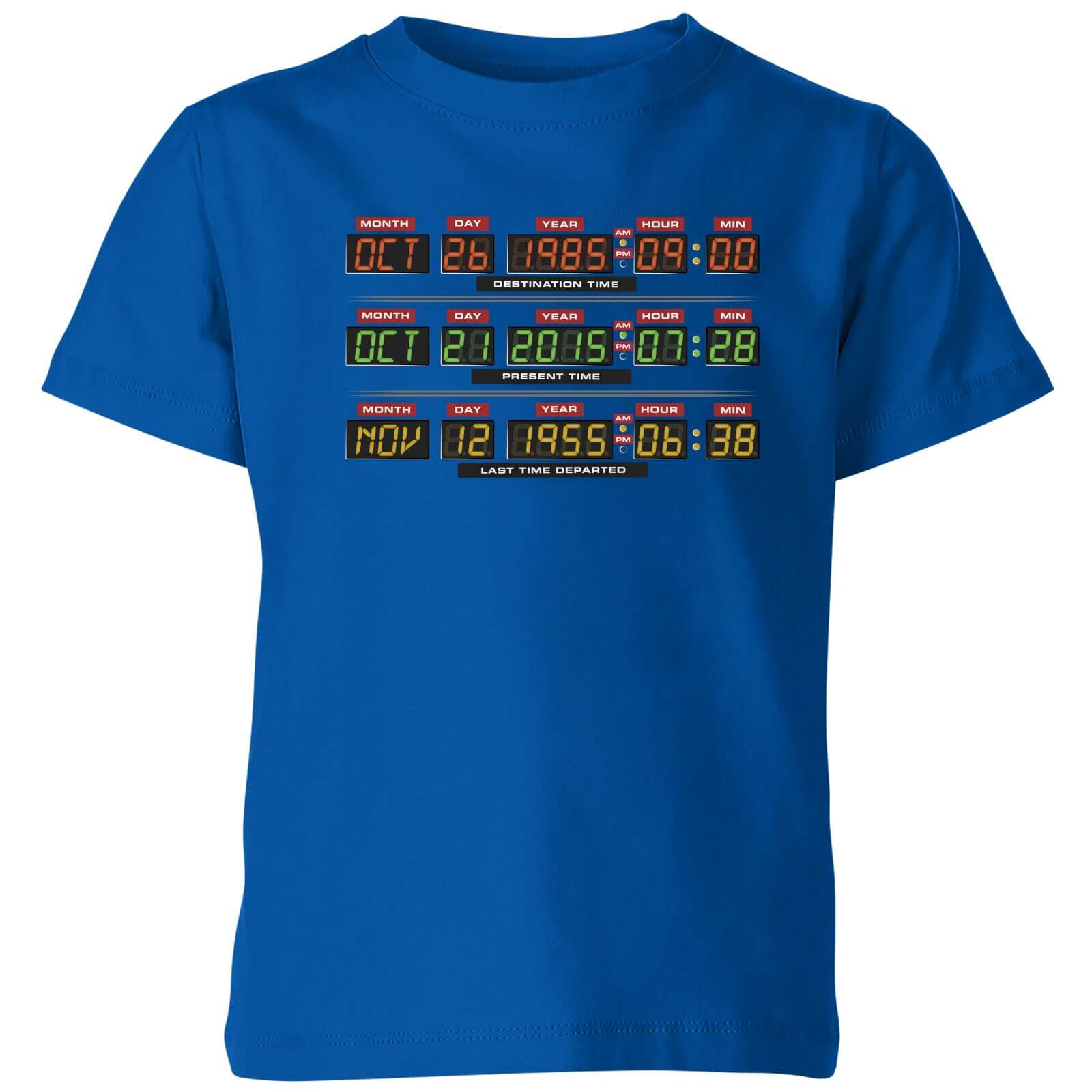 

Back To The Future Destination Clock Kids' T-Shirt - Blue - 7-8 Anni - Blue