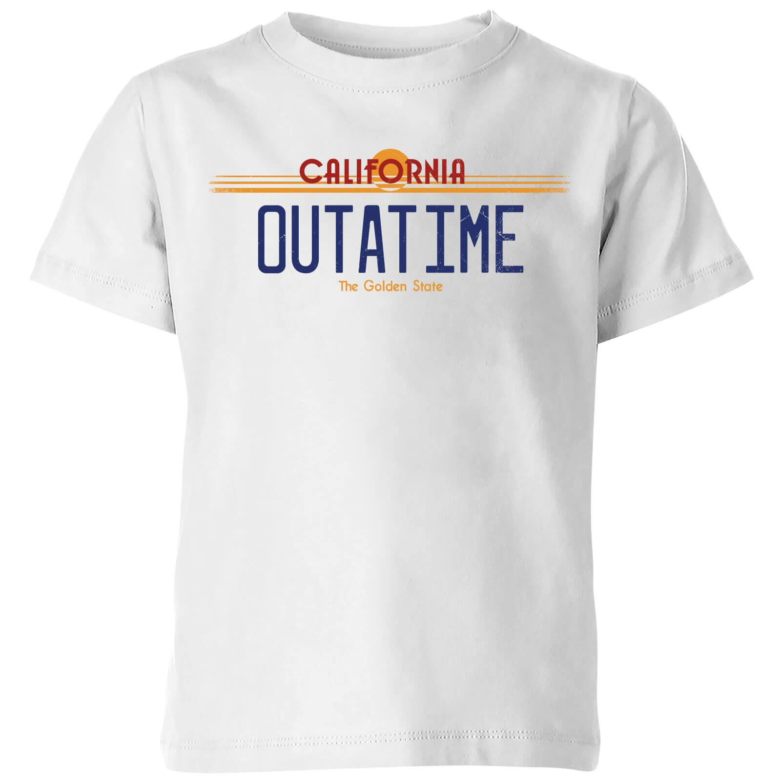 Back To The Future Outatime Plate Kids' T-Shirt - White - 5-6 Years