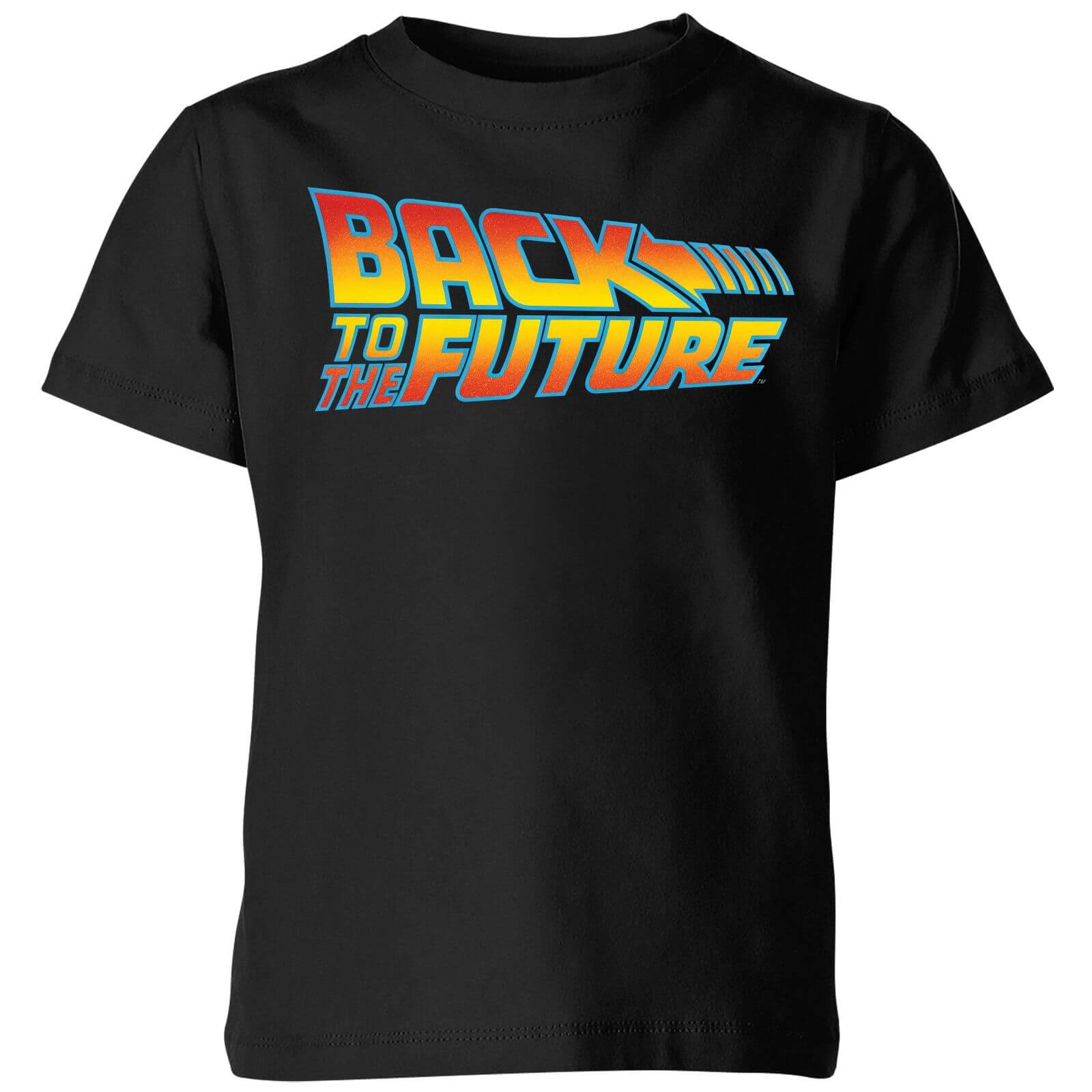 Back To The Future Classic Logo Kids' T-Shirt - Black - 3-4 Years - Black