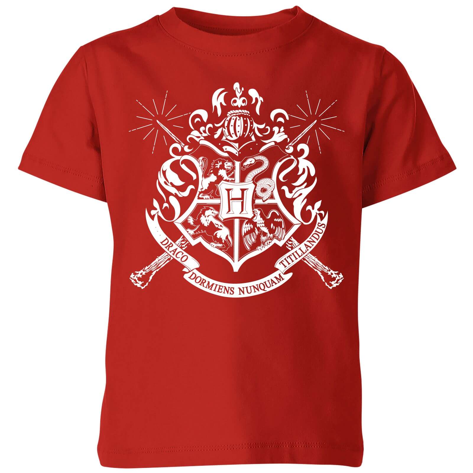 

Harry Potter Hogwarts House Crest Kids' T-Shirt - Red - 9-10 Anni - Rosso