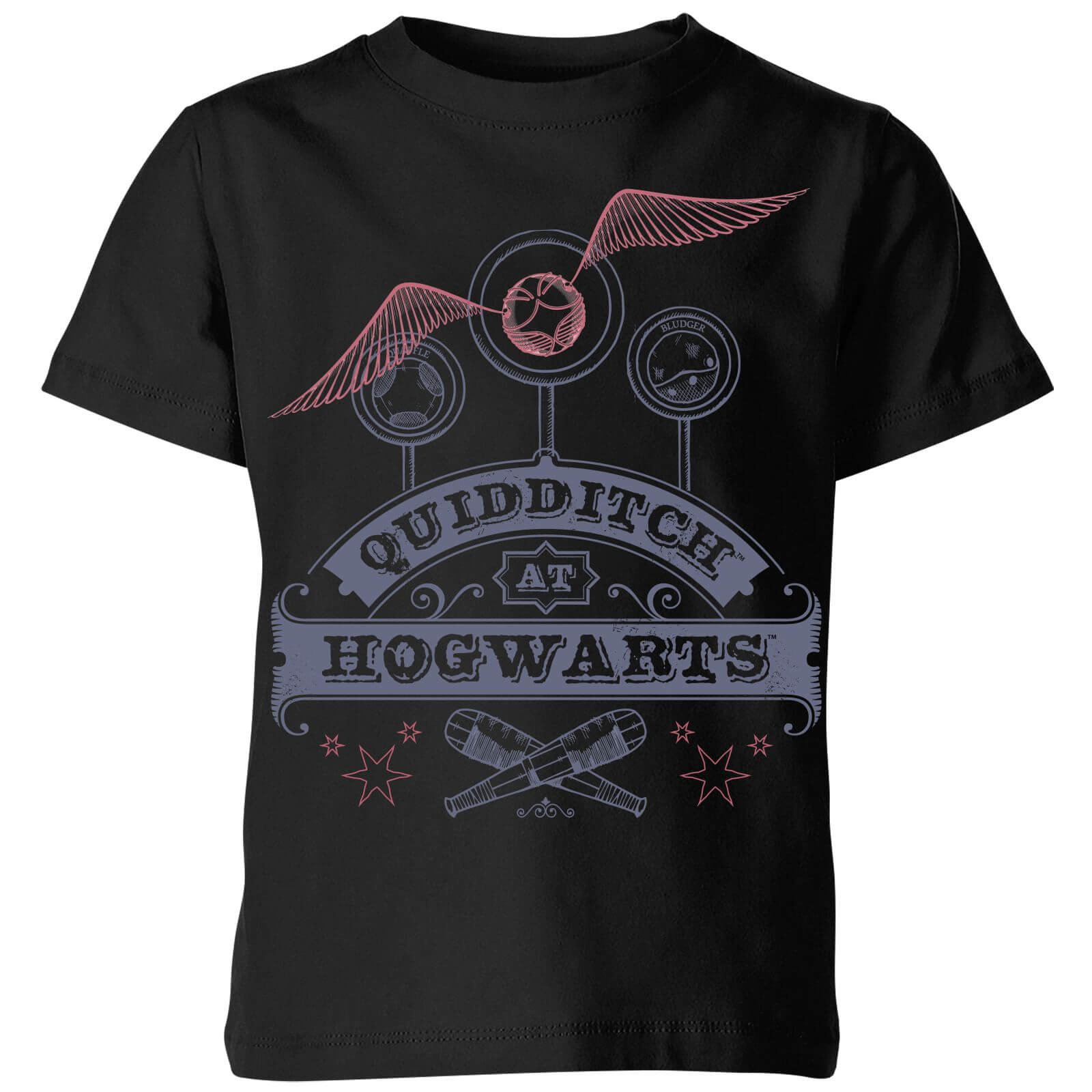 

Harry Potter Quidditch At Hogwarts Kids' T-Shirt - Black - 7-8 Anni - Nero