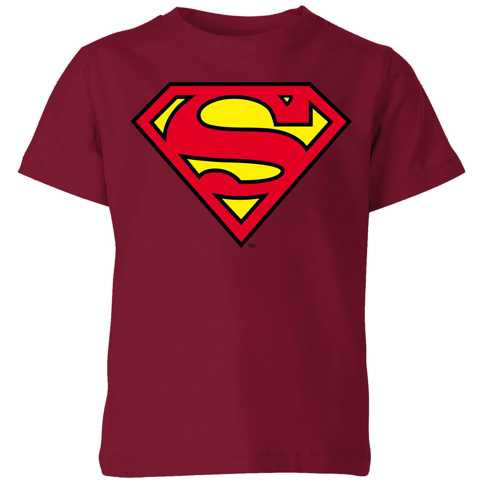

Official Superman Shield Kids' T-Shirt - Burgundy - 3-4 Anni - Burgundy
