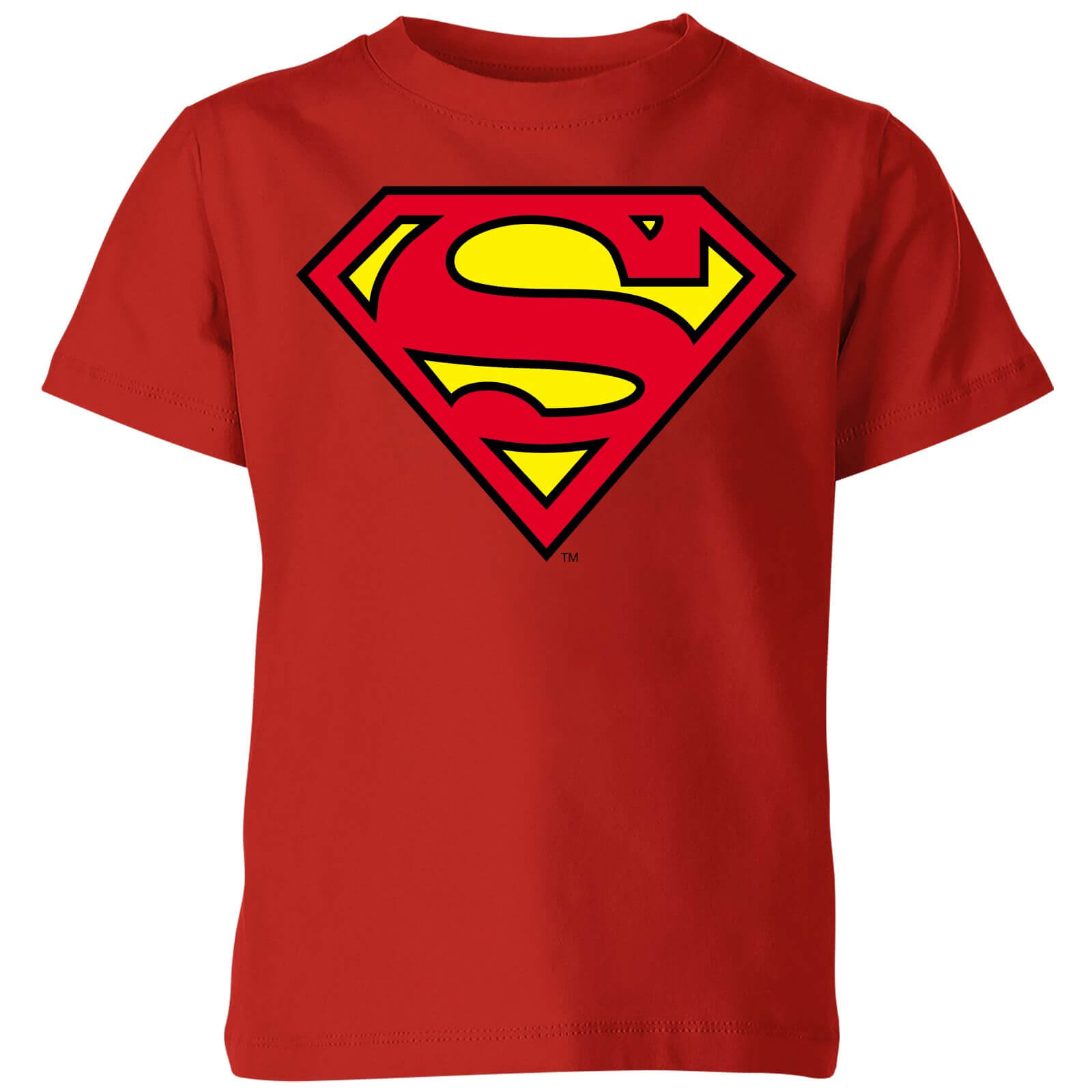 

Official Superman Shield Kids' T-Shirt - Red - 3-4 Anni - Rosso